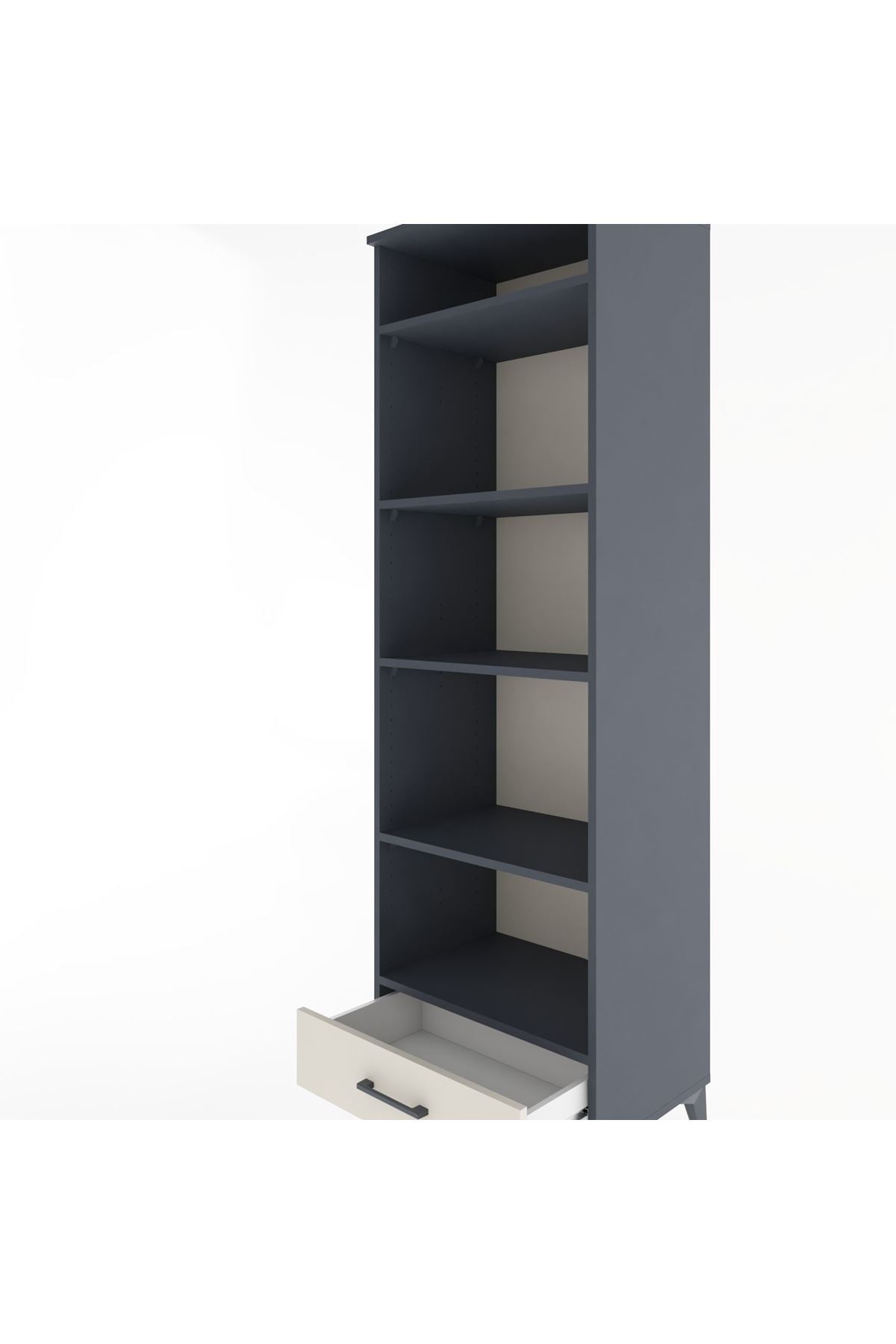 Hyperion Dolap 5 Raflı Tek Çekmeceli 60x44x195 - S59M089V4B