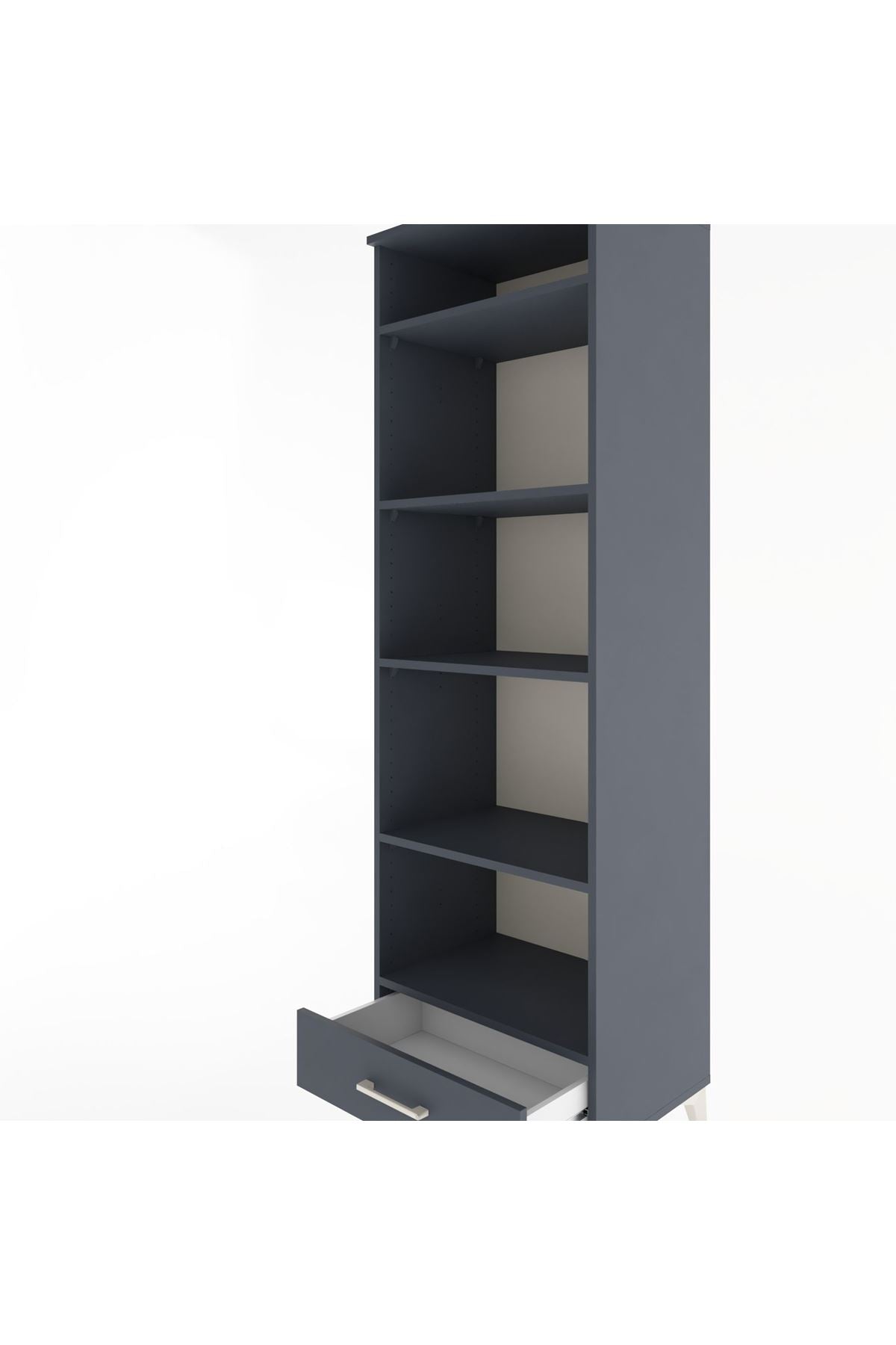 Hyperion Dolap 5 Raflı Tek Çekmeceli 60x44x195 - S59M089V5B