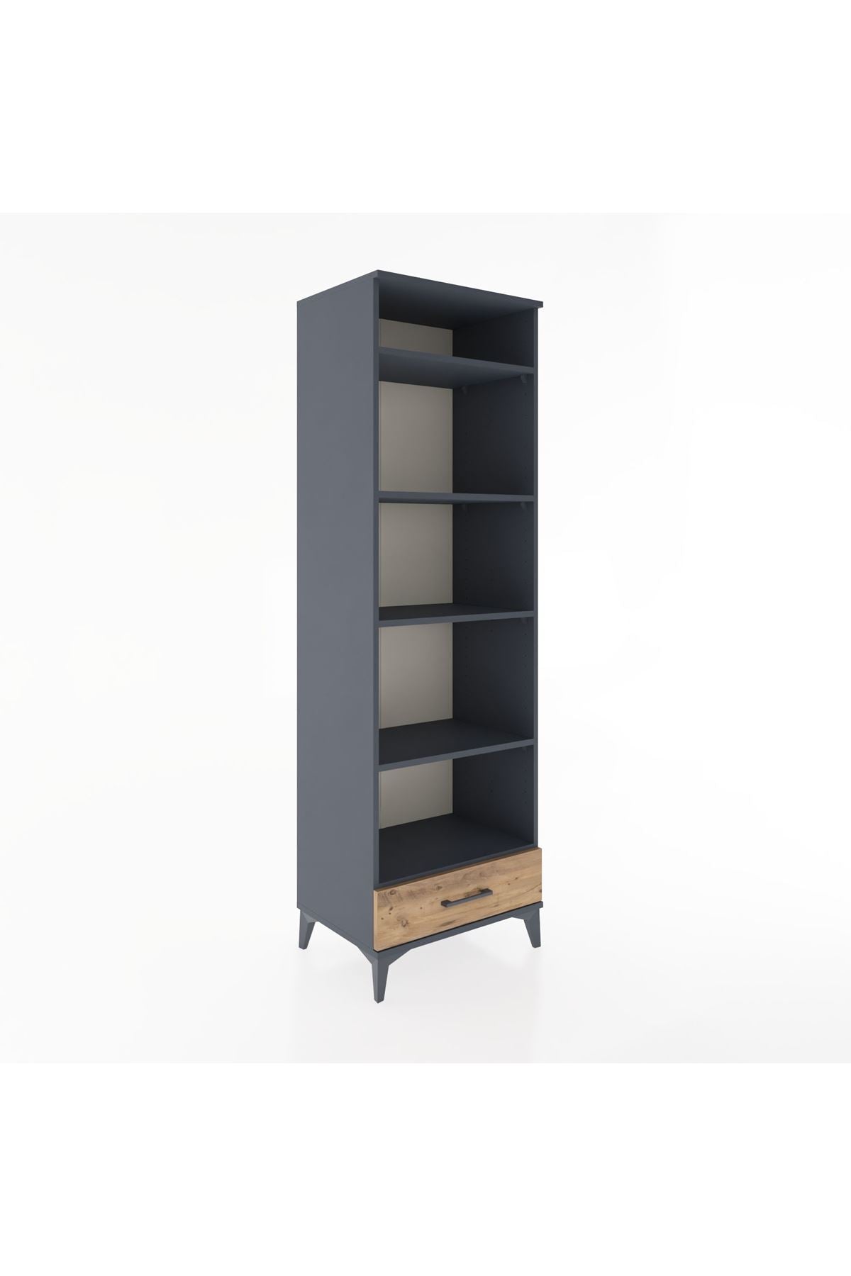 Hyperion Dolap 5 Raflı Tek Çekmeceli 60x44x195 - S59M089V6B