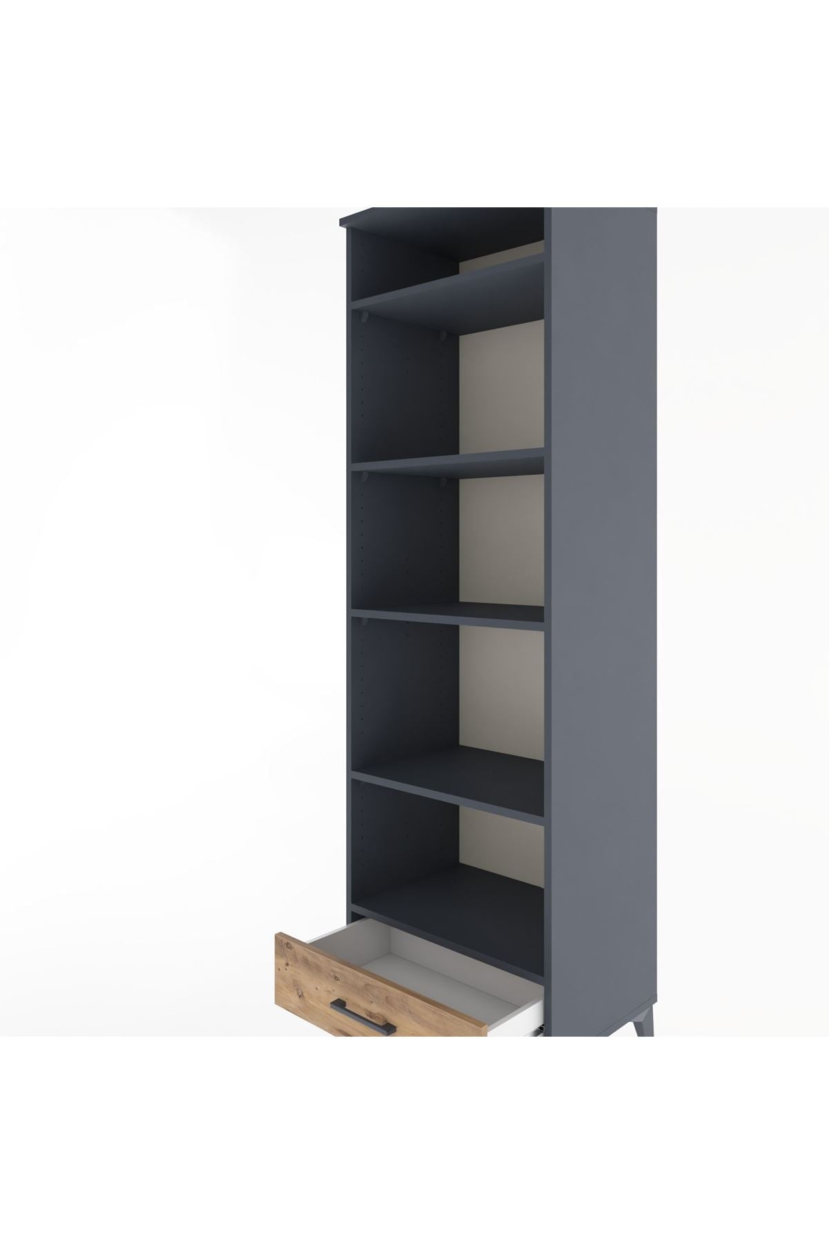 Hyperion Dolap 5 Raflı Tek Çekmeceli 60x44x195 - S59M089V6B