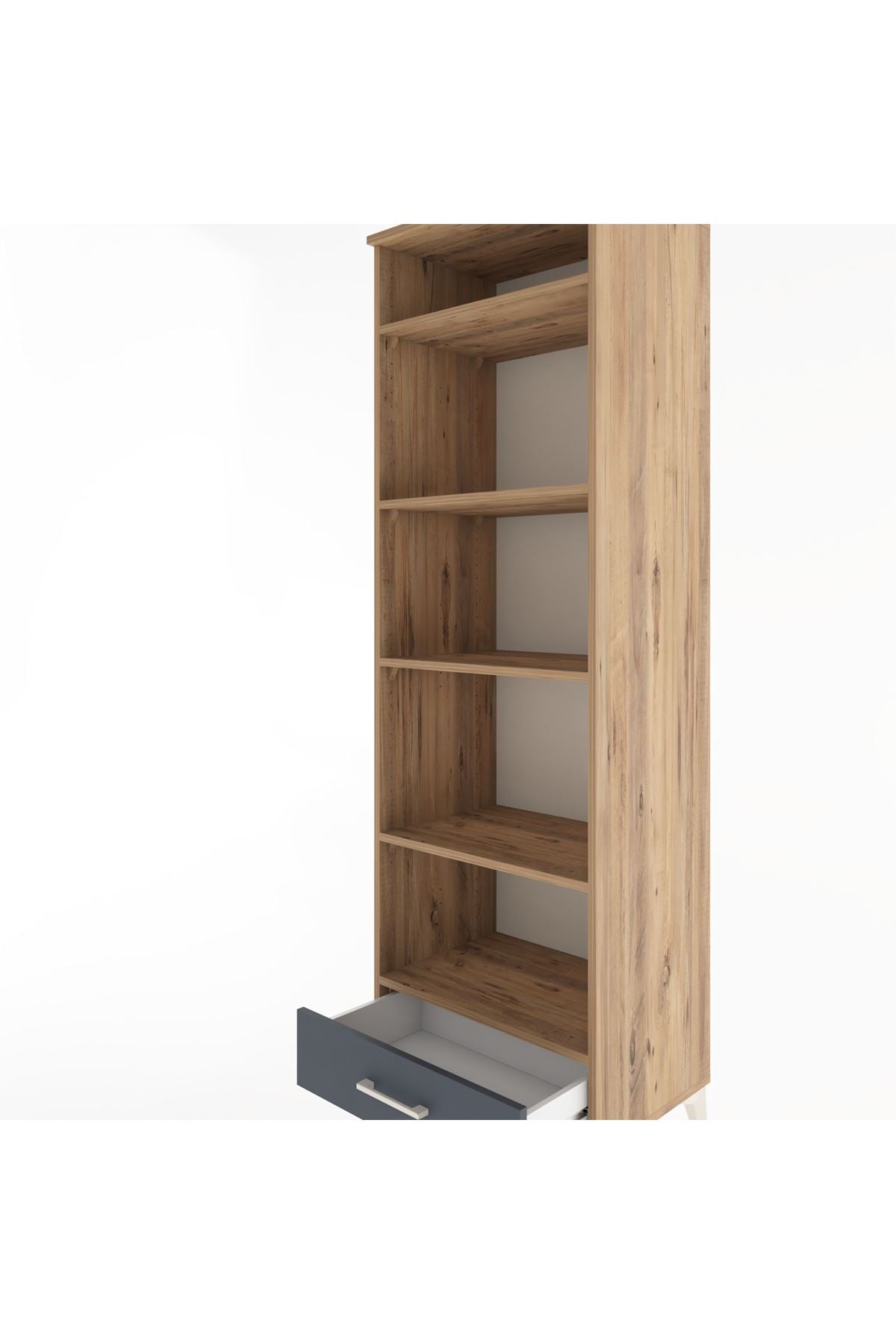 Hyperion Dolap 5 Raflı Tek Çekmeceli 60x44x195 - S59M089V8B