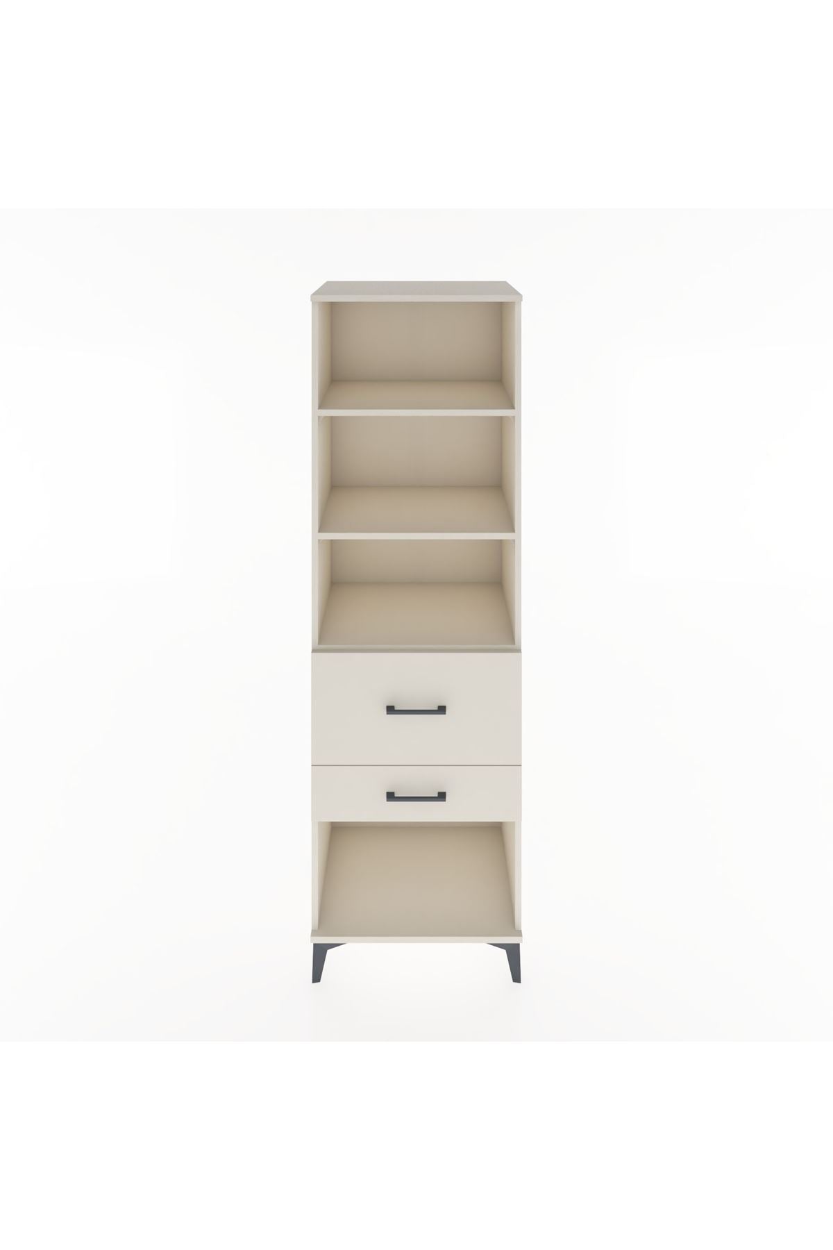 Hyperion Dolap 3 Raflı 2 Çekmeceli 60x44x195 - S59M090V1B