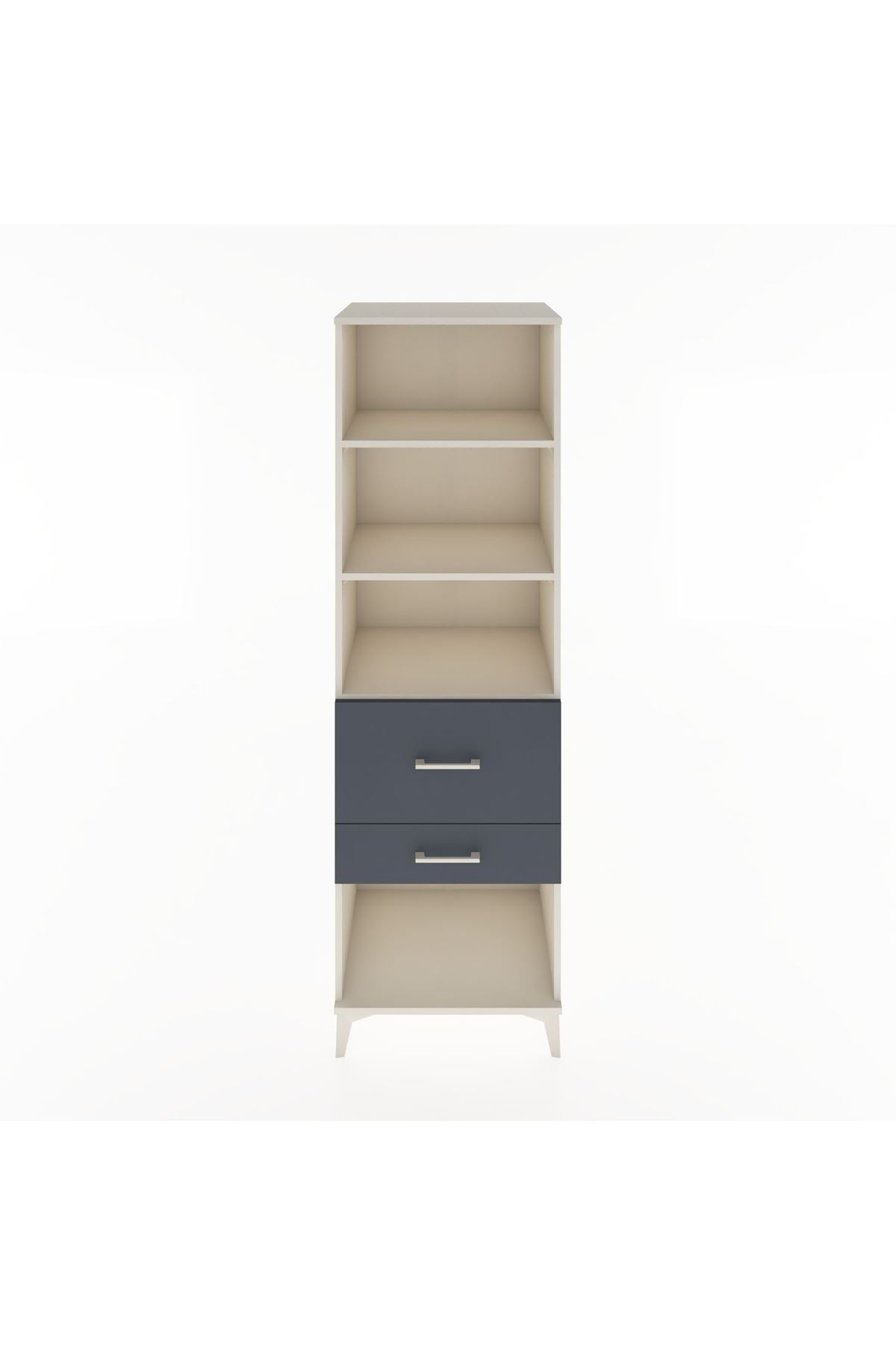 Hyperion Dolap 3 Raflı 2 Çekmeceli 60x44x195 - S59M090V2B