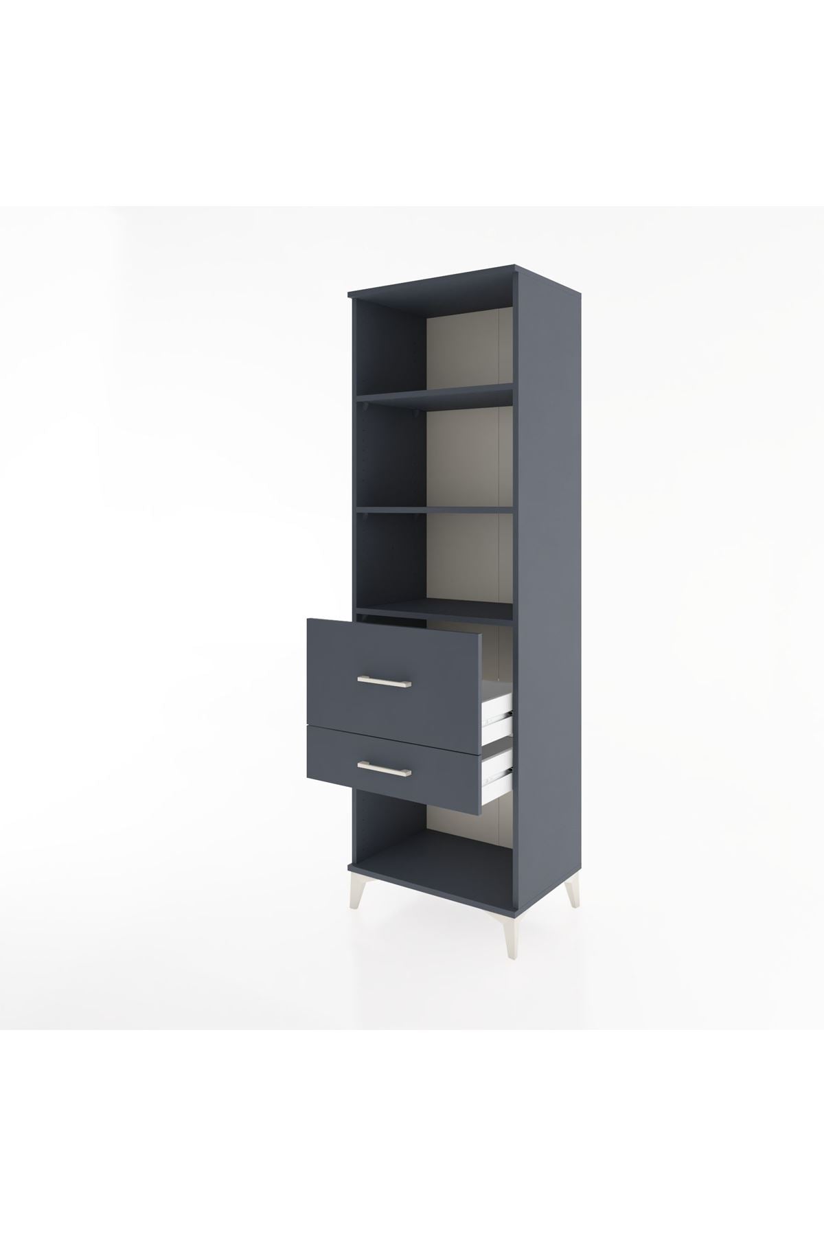 Hyperion Dolap 3 Raflı 2 Çekmeceli 60x44x195 - S59M090V5B
