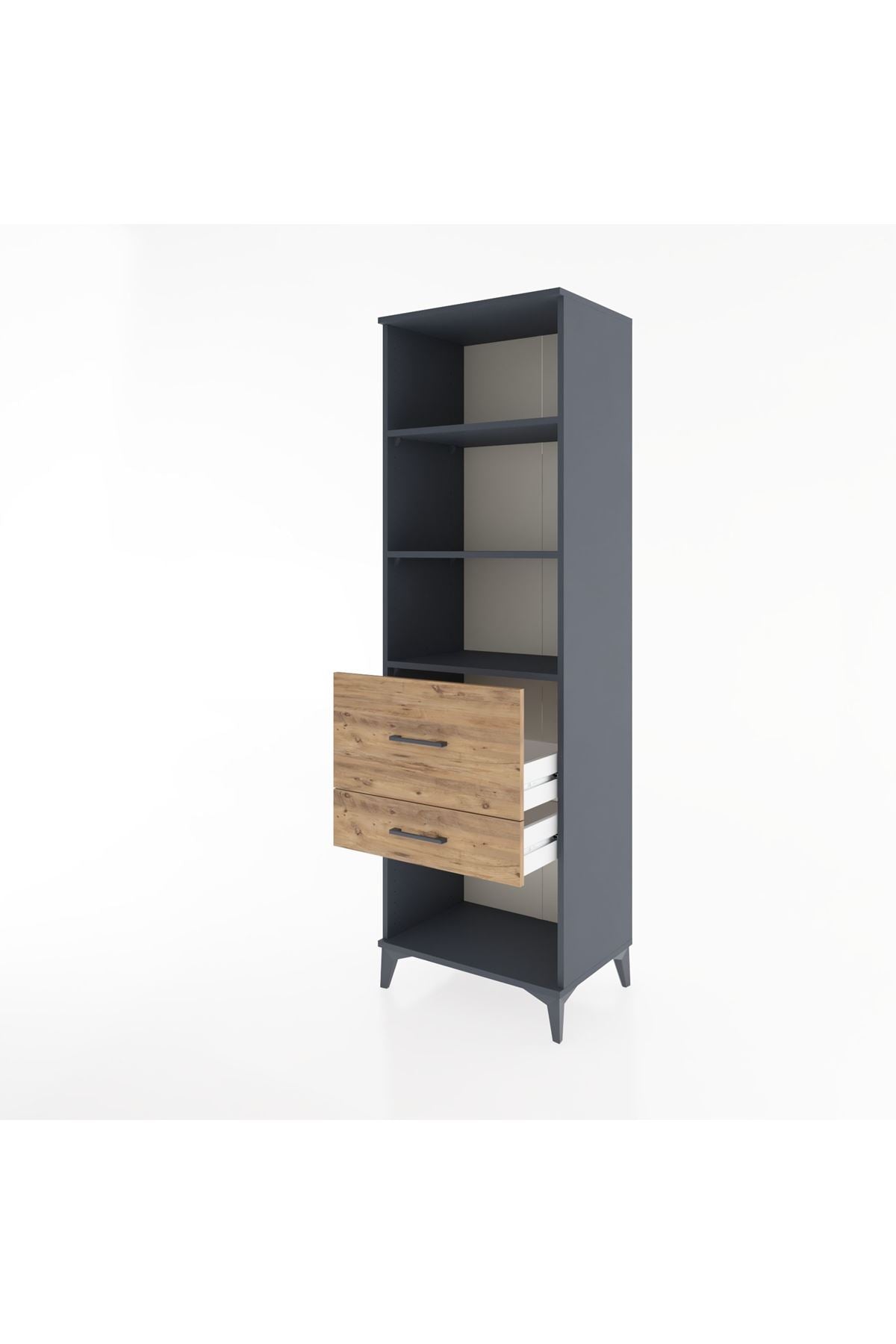 Hyperion Dolap 3 Raflı 2 Çekmeceli 60x44x195 - S59M090V6B
