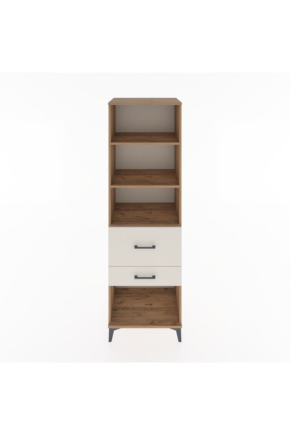 Hyperion Dolap 3 Raflı 2 Çekmeceli 60x44x195 - S59M090V7B