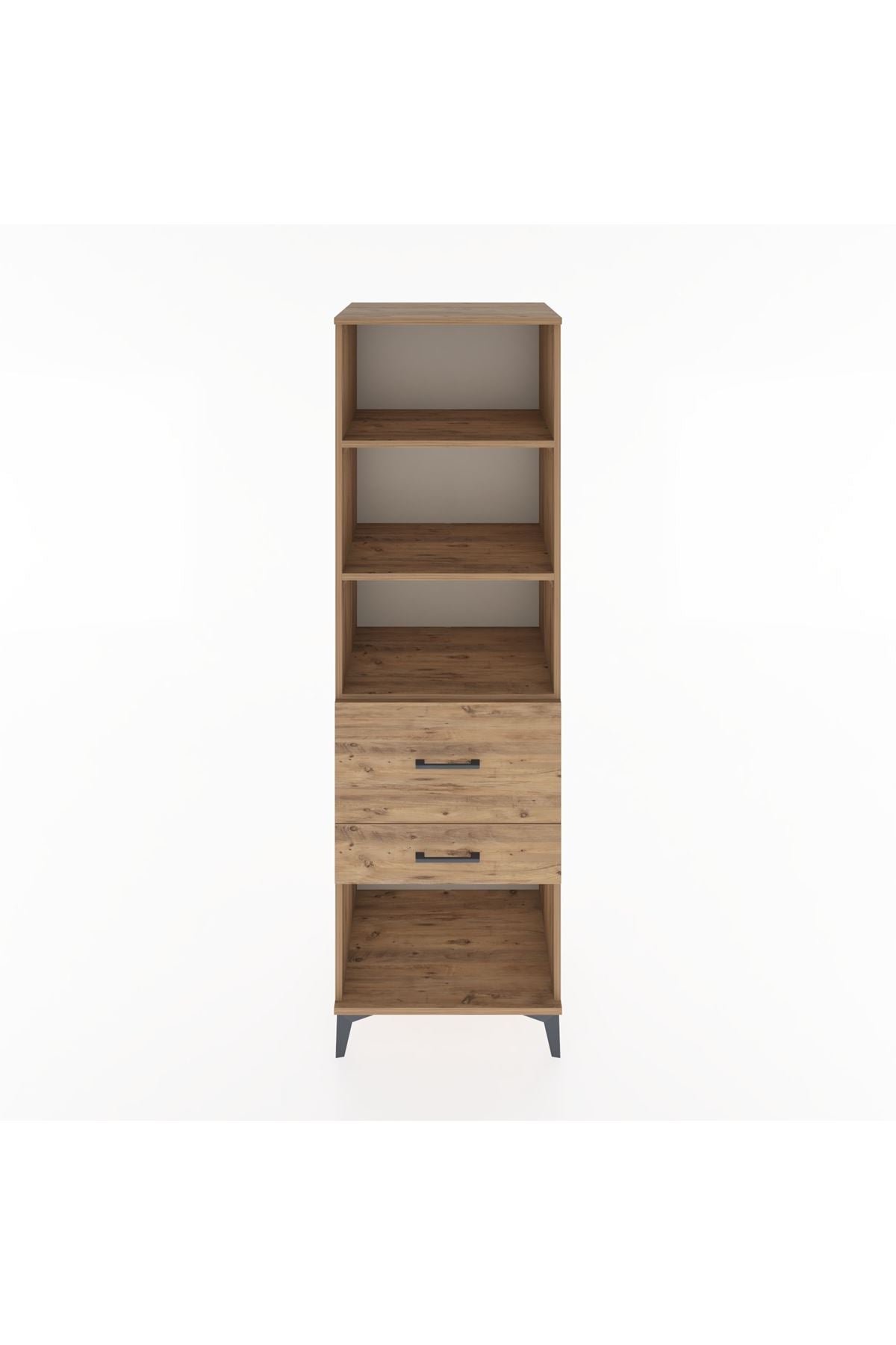 Hyperion Dolap 3 Raflı 2 Çekmeceli 60x44x195 - S59M090V9B