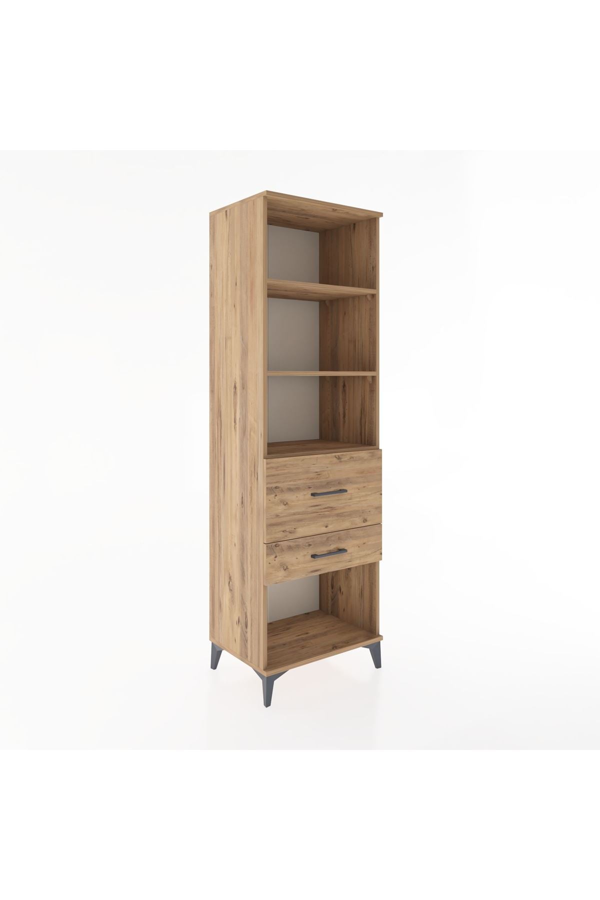Hyperion Dolap 3 Raflı 2 Çekmeceli 60x44x195 - S59M090V9B