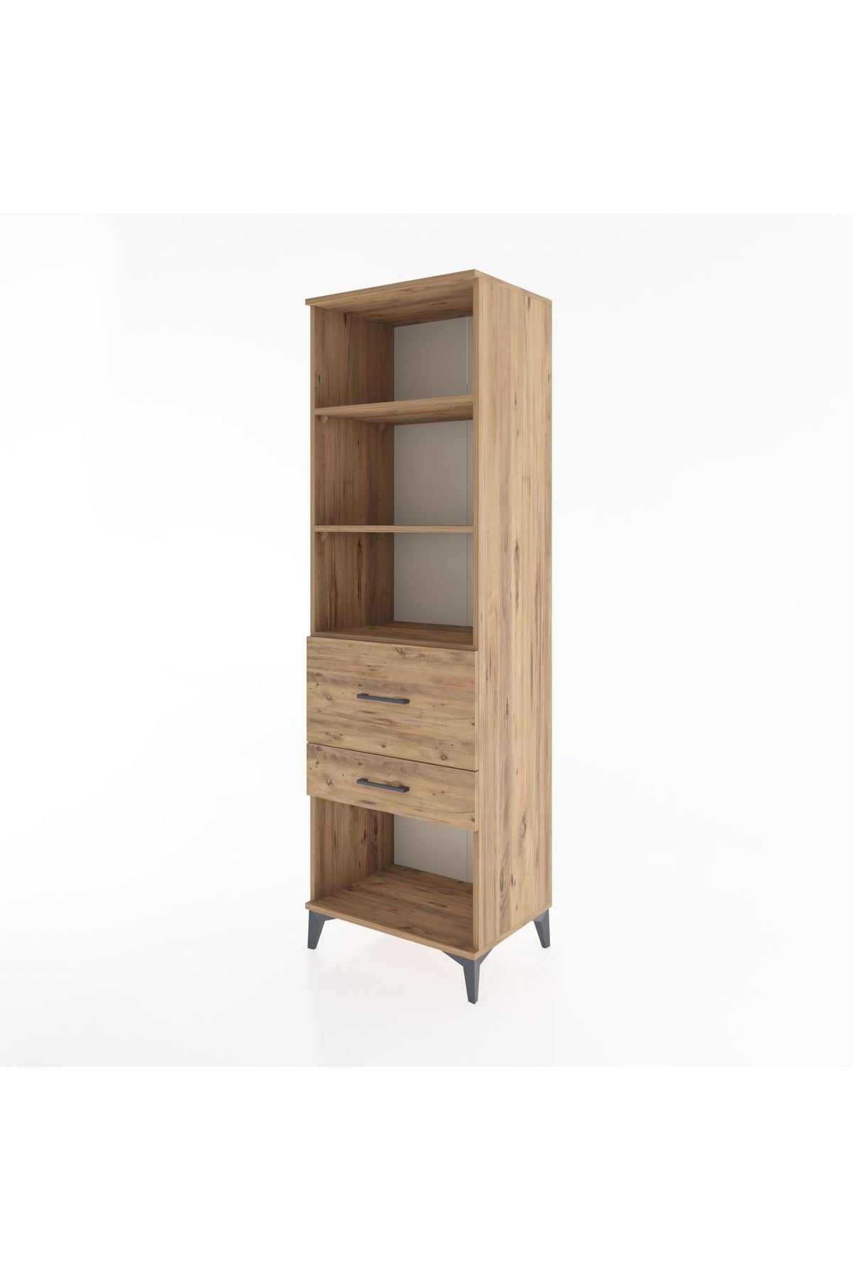 Hyperion Dolap 3 Raflı 2 Çekmeceli 60x44x195 - S59M090V9B