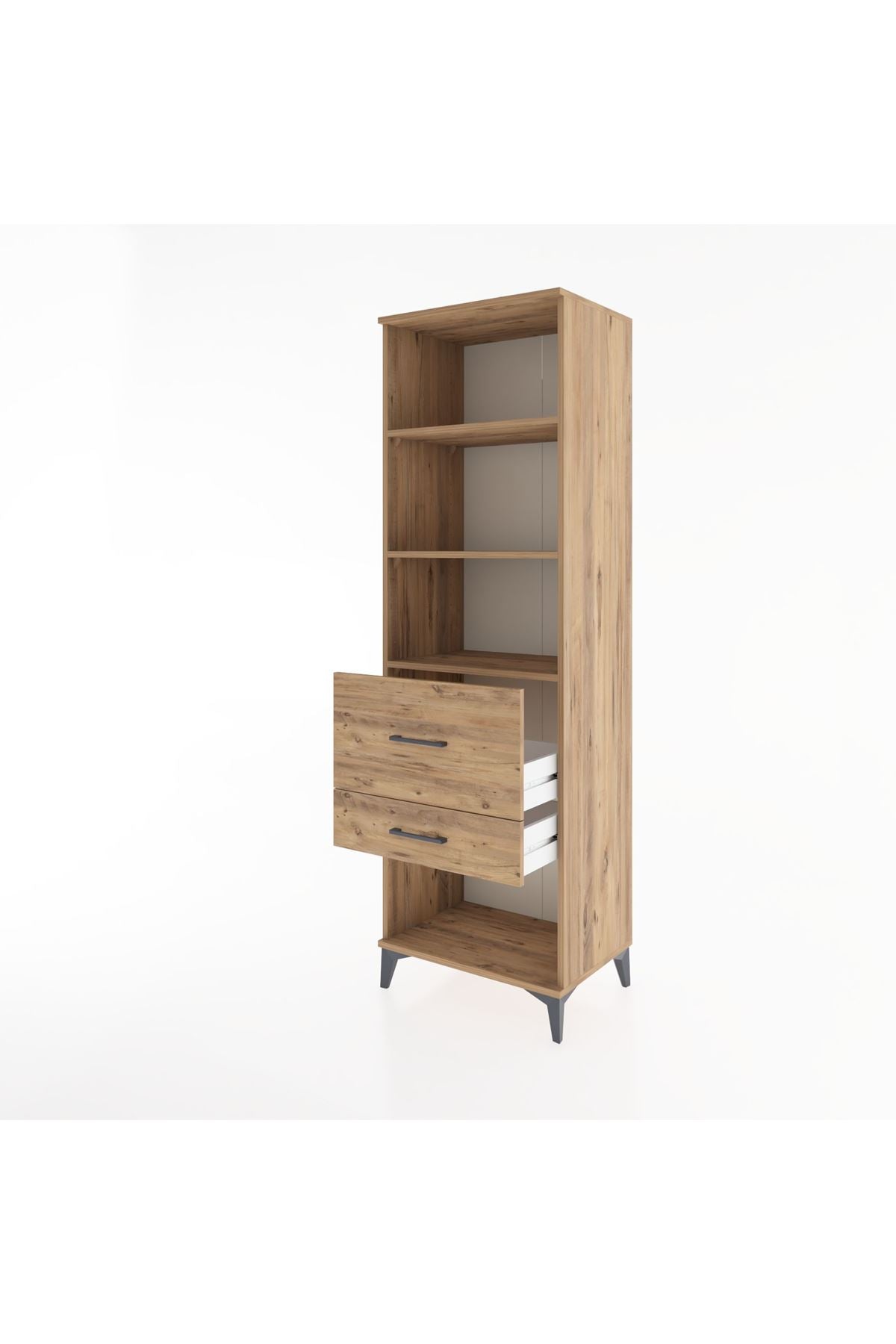 Hyperion Dolap 3 Raflı 2 Çekmeceli 60x44x195 - S59M090V9B