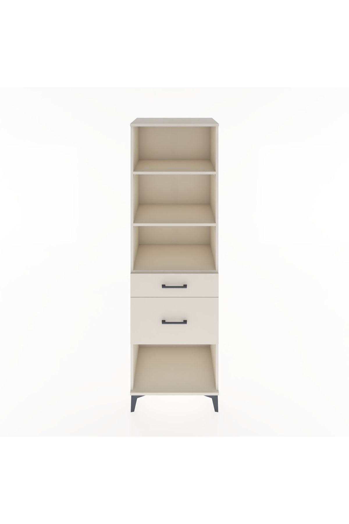 Hyperion Dolap 3 Raflı 2 Çekmeceli 60x44x195 - S59M091V1B