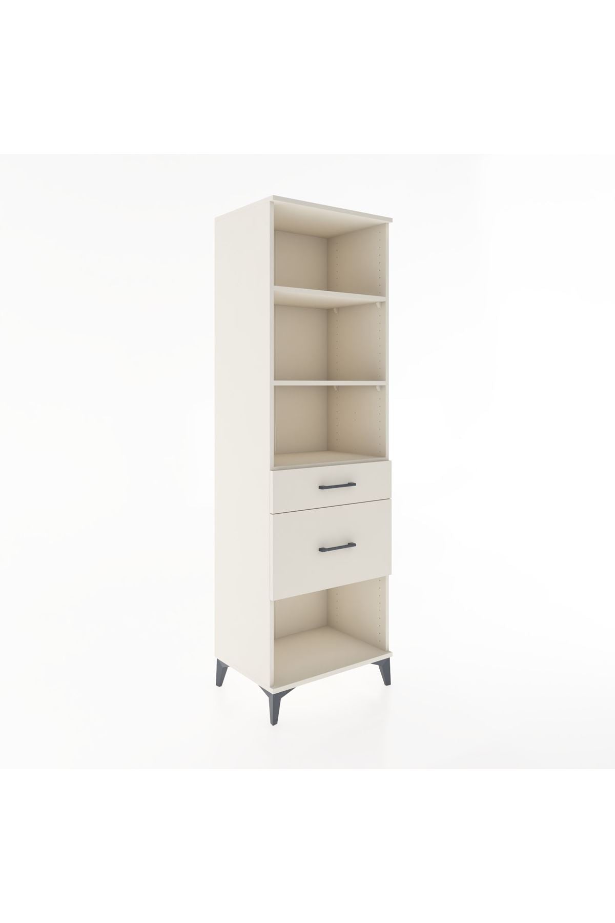 Hyperion Dolap 3 Raflı 2 Çekmeceli 60x44x195 - S59M091V1B