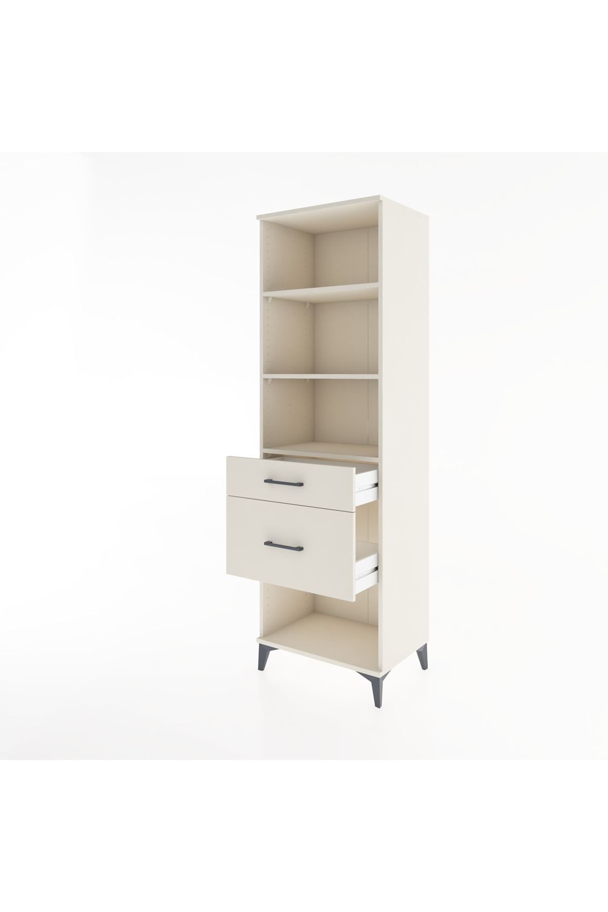 Hyperion Dolap 3 Raflı 2 Çekmeceli 60x44x195 - S59M091V1B