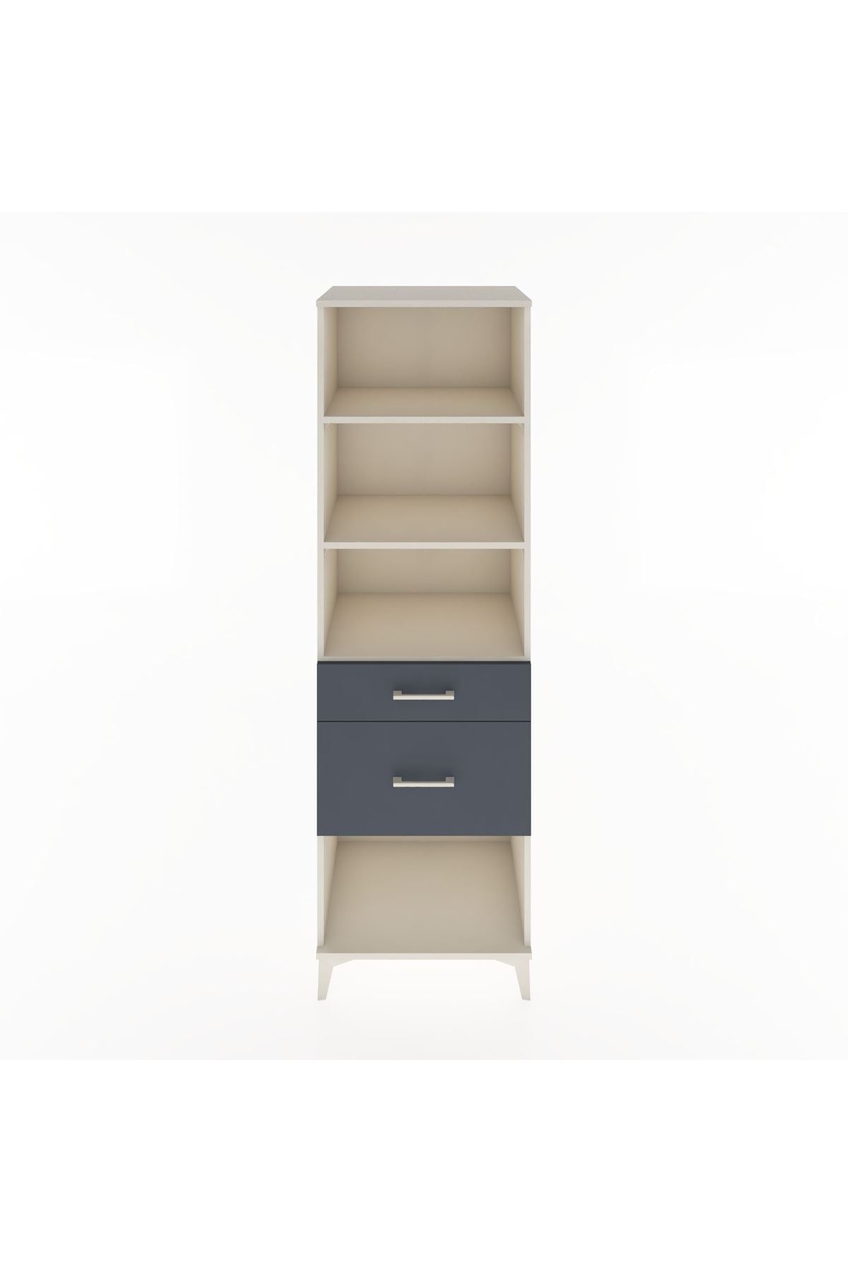 Hyperion Dolap 3 Raflı 2 Çekmeceli 60x44x195 - S59M091V2B