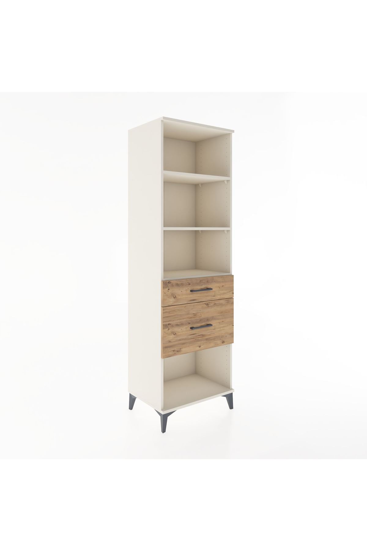 Hyperion Dolap 3 Raflı 2 Çekmeceli 60x44x195 - S59M091V3B