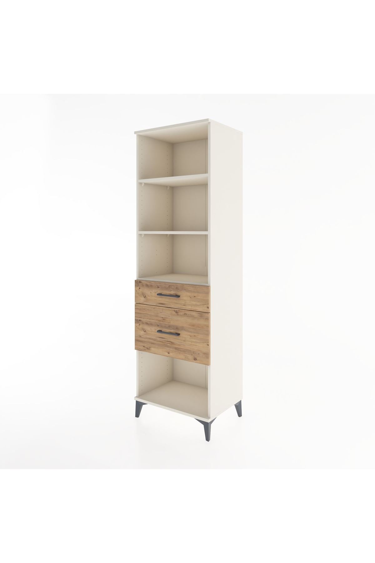 Hyperion Dolap 3 Raflı 2 Çekmeceli 60x44x195 - S59M091V3B