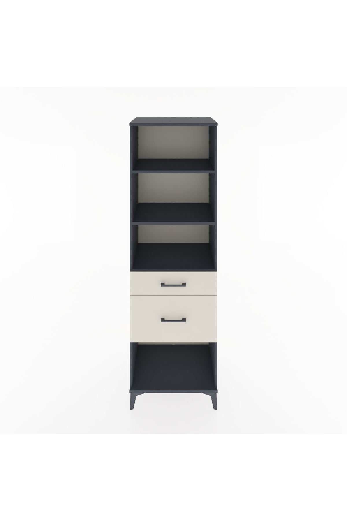 Hyperion Dolap 3 Raflı 2 Çekmeceli 60x44x195 - S59M091V4B