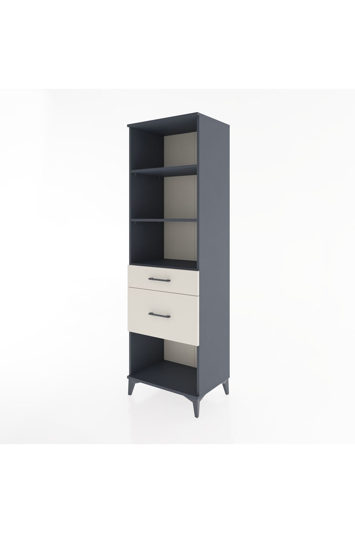 Hyperion Dolap 3 Raflı 2 Çekmeceli 60x44x195 - S59M091V4B