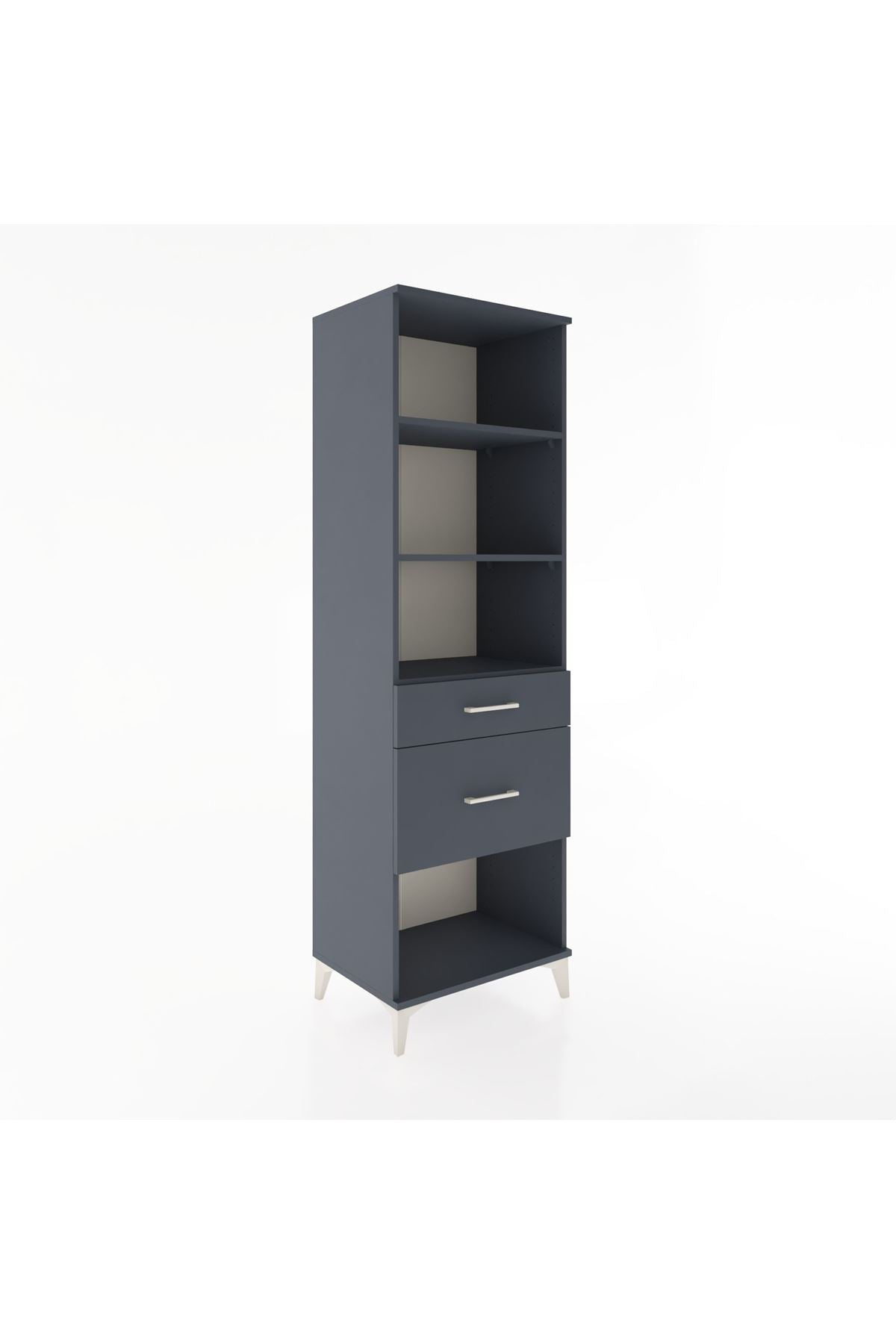 Hyperion Dolap 3 Raflı 2 Çekmeceli 60x44x195 - S59M091V5B