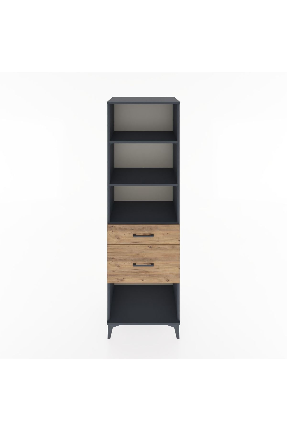 Hyperion Dolap 3 Raflı 2 Çekmeceli 60x44x195 - S59M091V6B
