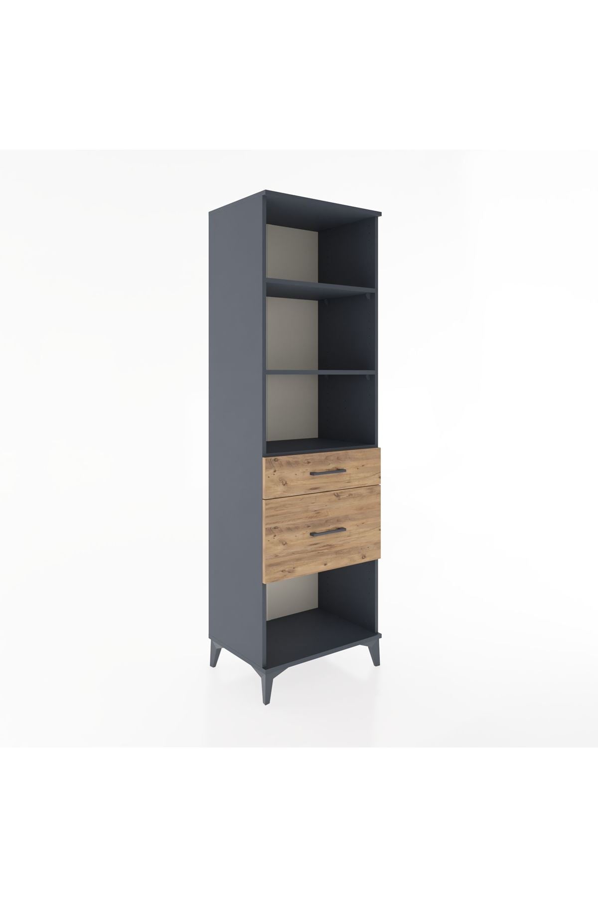 Hyperion Dolap 3 Raflı 2 Çekmeceli 60x44x195 - S59M091V6B