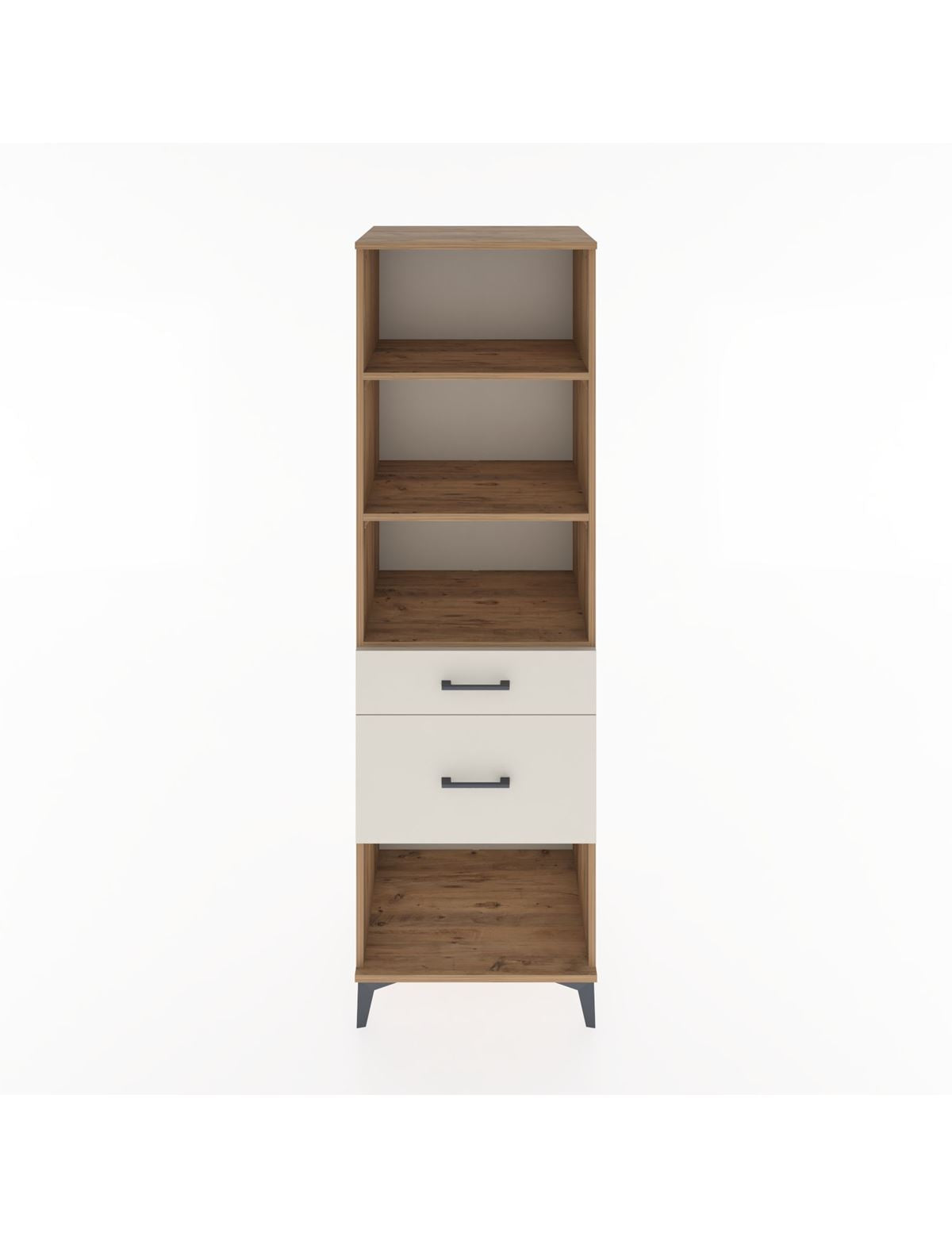 Hyperion Dolap 3 Raflı 2 Çekmeceli 60x44x195 - S59M091V7B