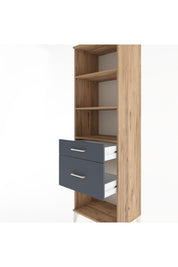 Hyperion Dolap 3 Raflı 2 Çekmeceli 60x44x195 - S59M091V8B