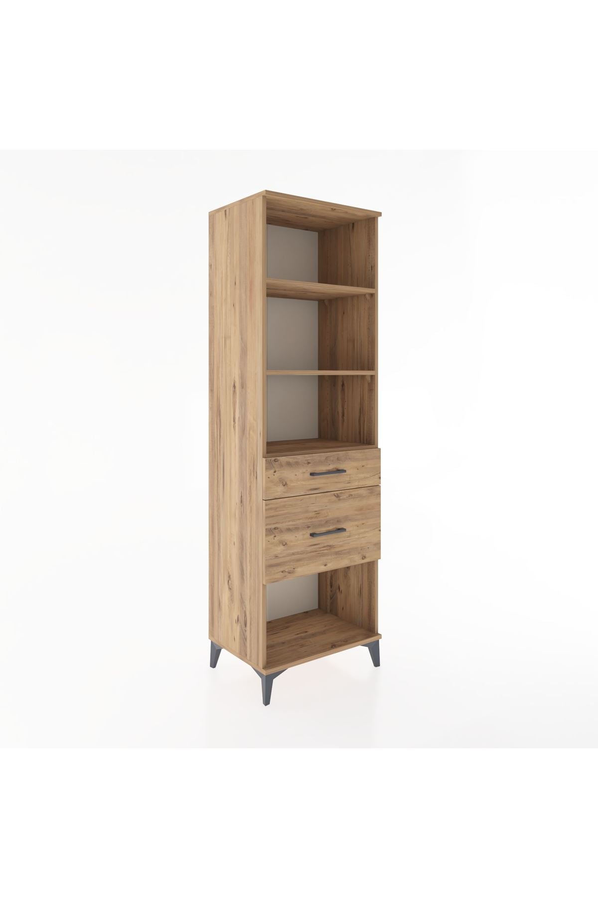 Hyperion Dolap 3 Raflı 2 Çekmeceli 60x44x195 - S59M091V9B