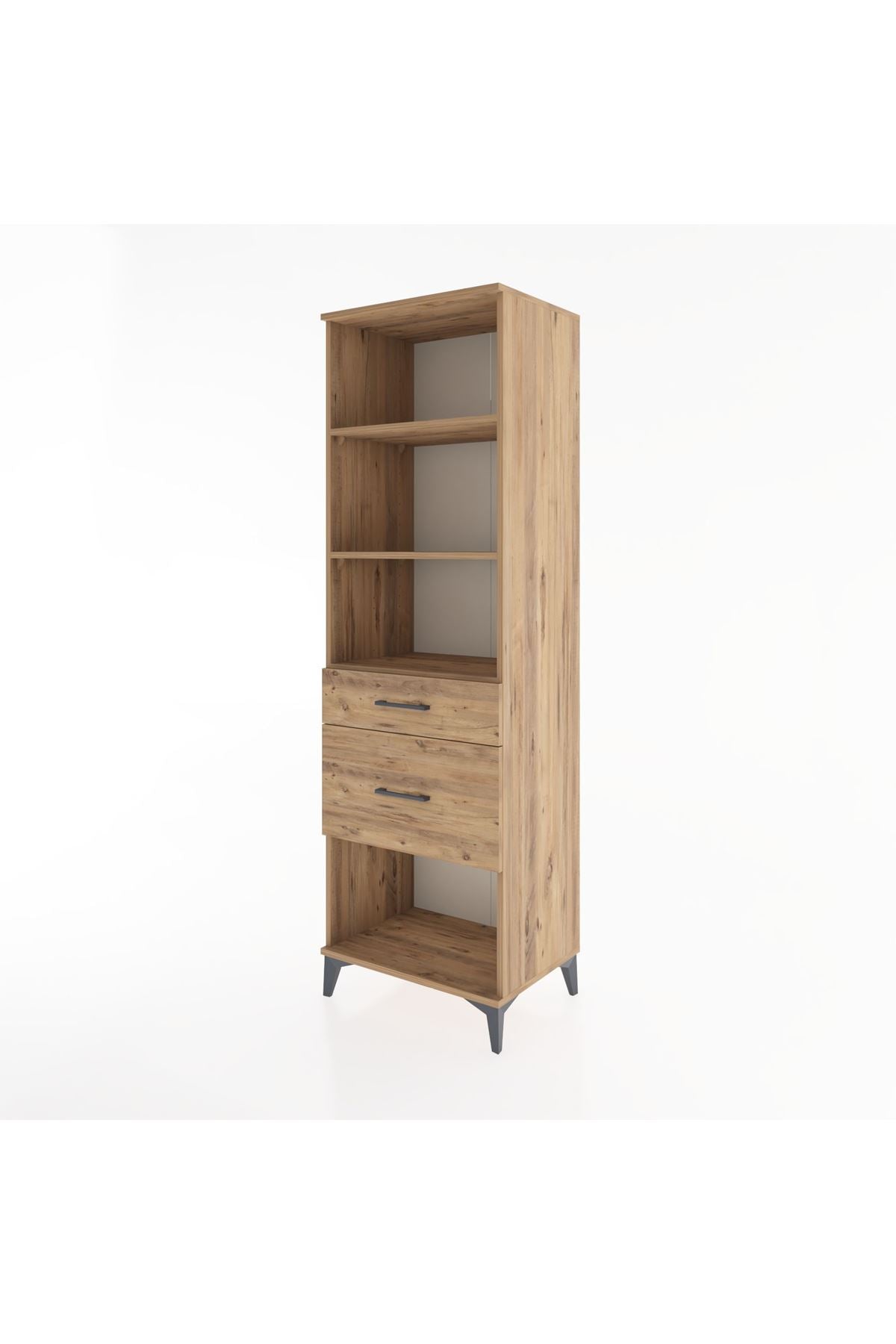Hyperion Dolap 3 Raflı 2 Çekmeceli 60x44x195 - S59M091V9B