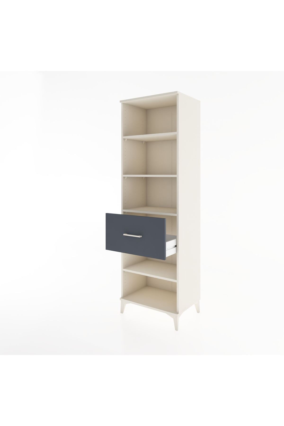 Hyperion Dolap 4 Raflı Tek Çekmeceli 60x44x195 - S59M092V2B
