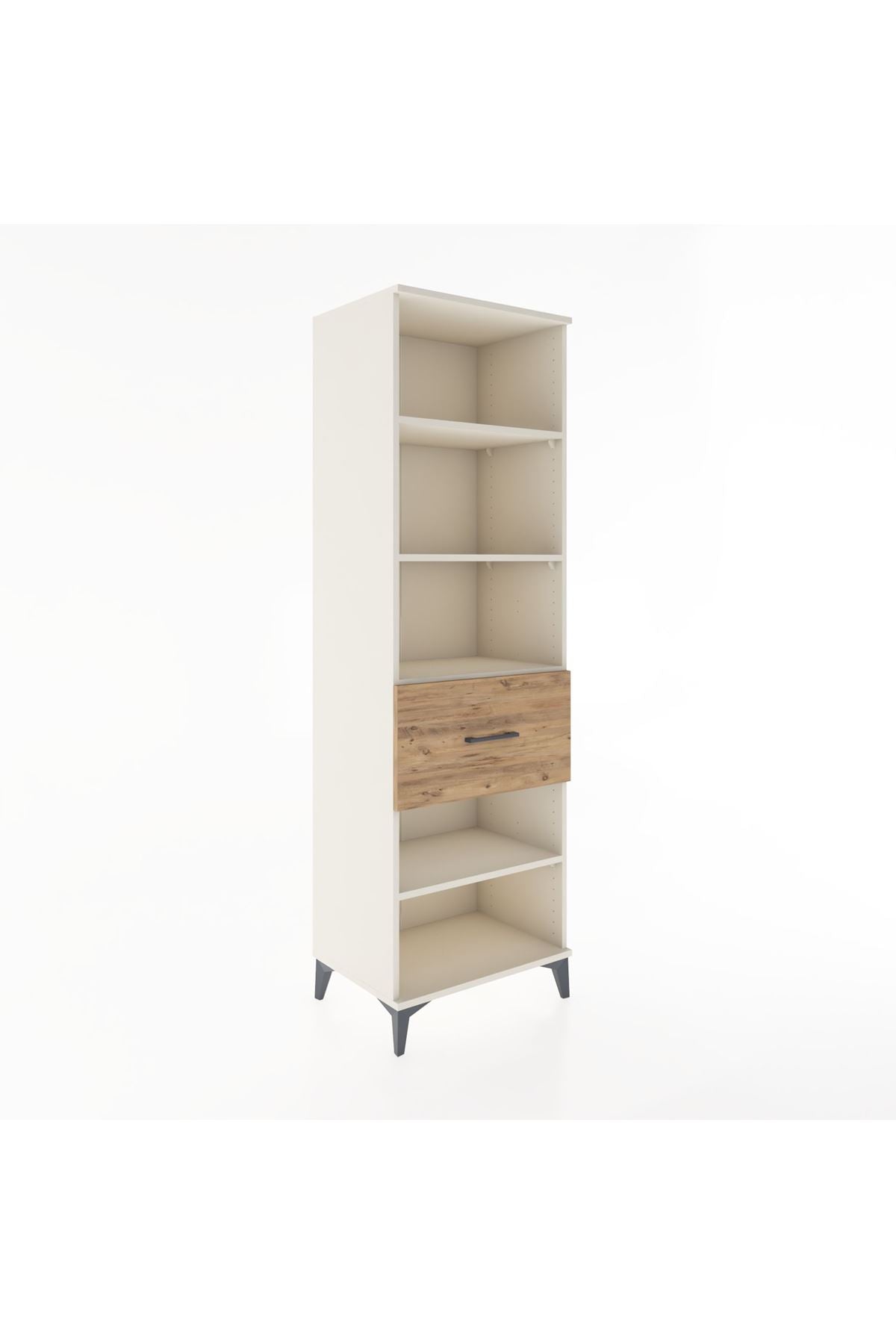 Hyperion Dolap 4 Raflı Tek Çekmeceli 60x44x195 - S59M092V3B