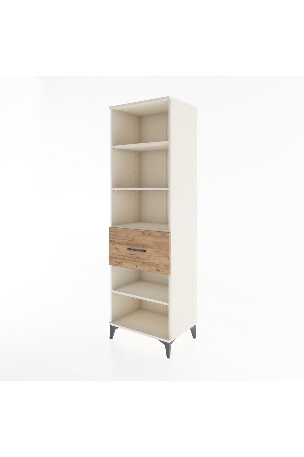 Hyperion Dolap 4 Raflı Tek Çekmeceli 60x44x195 - S59M092V3B