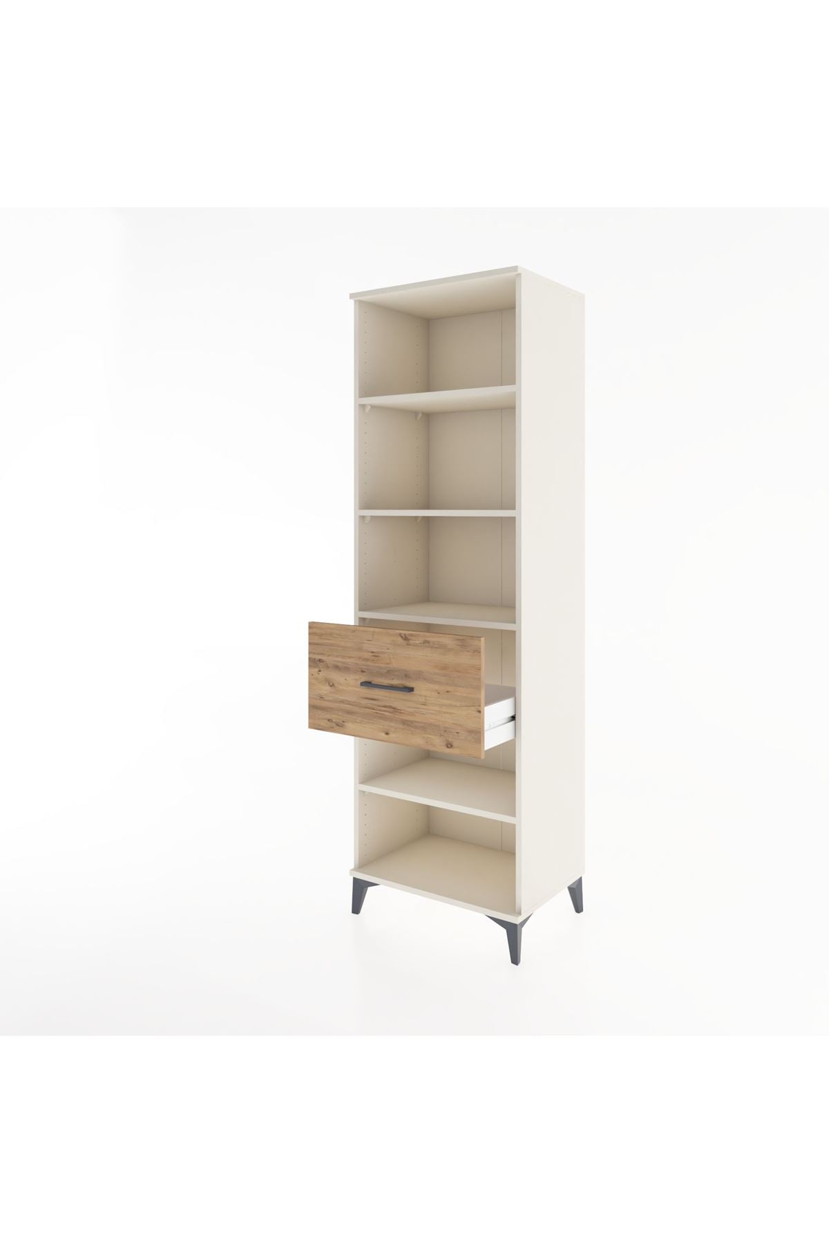 Hyperion Dolap 4 Raflı Tek Çekmeceli 60x44x195 - S59M092V3B