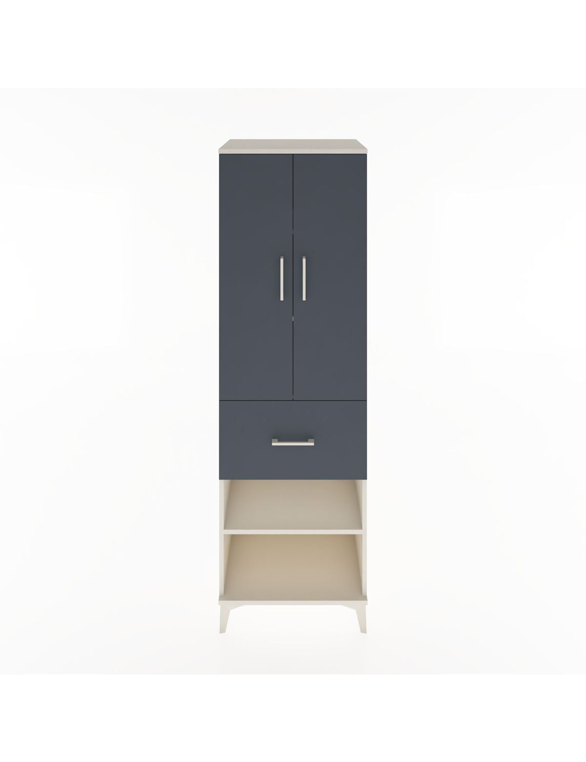 Hyperion Dolap 4 Raflı Tek Çekmeceli 2 Kapaklı 60x44x195 - S59M055V2B