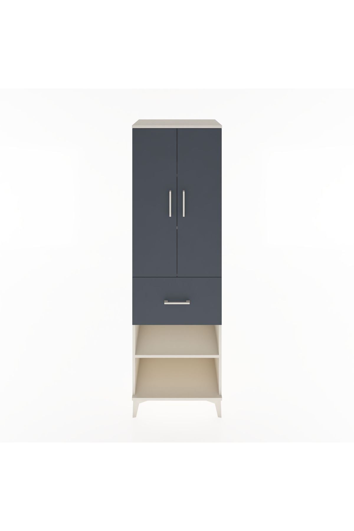 Hyperion Dolap 4 Raflı Tek Çekmeceli 2 Kapaklı 60x44x195 - S59M055V2B