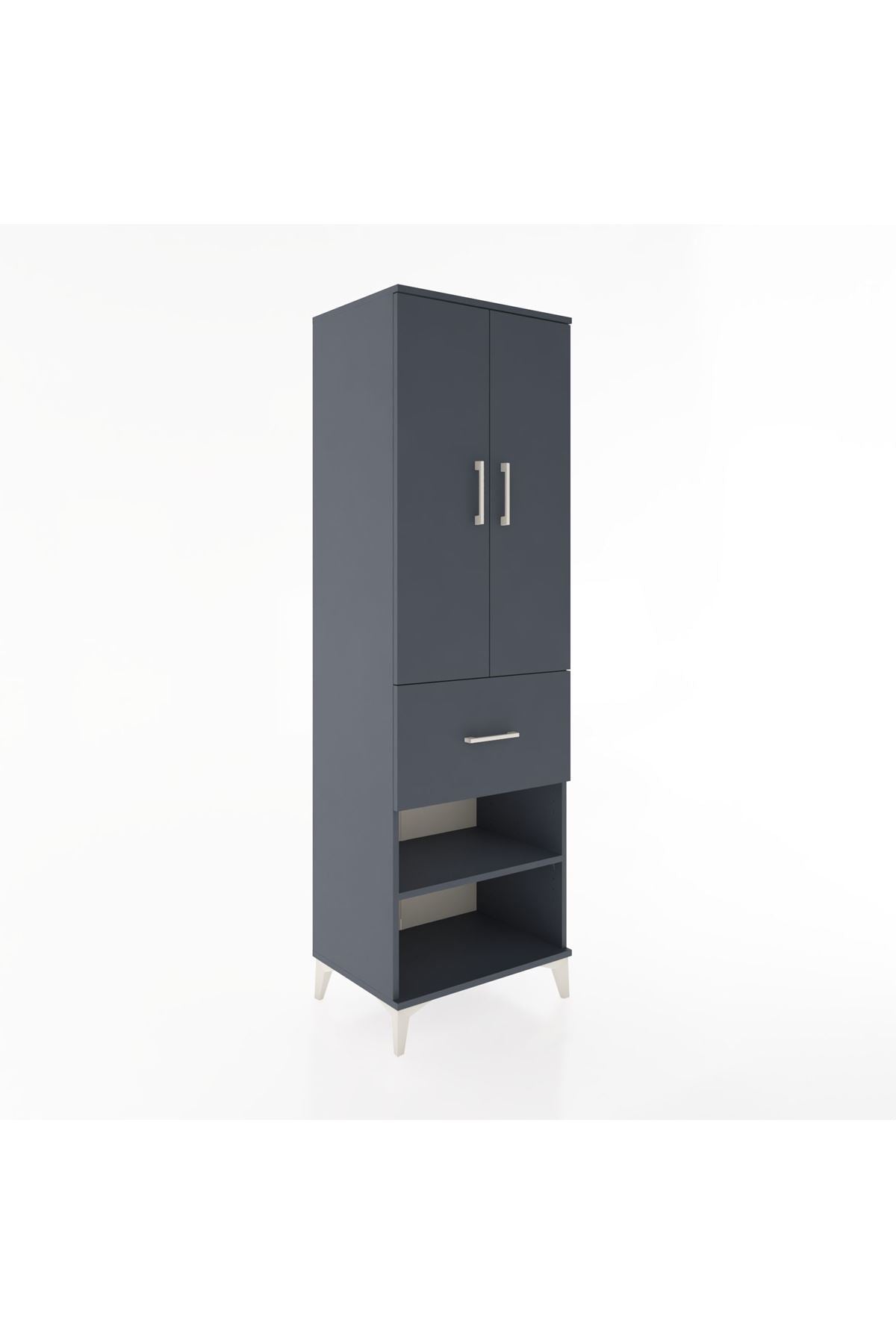Hyperion Dolap 4 Raflı Tek Çekmeceli 2 Kapaklı 60x44x195 - S59M055V5B