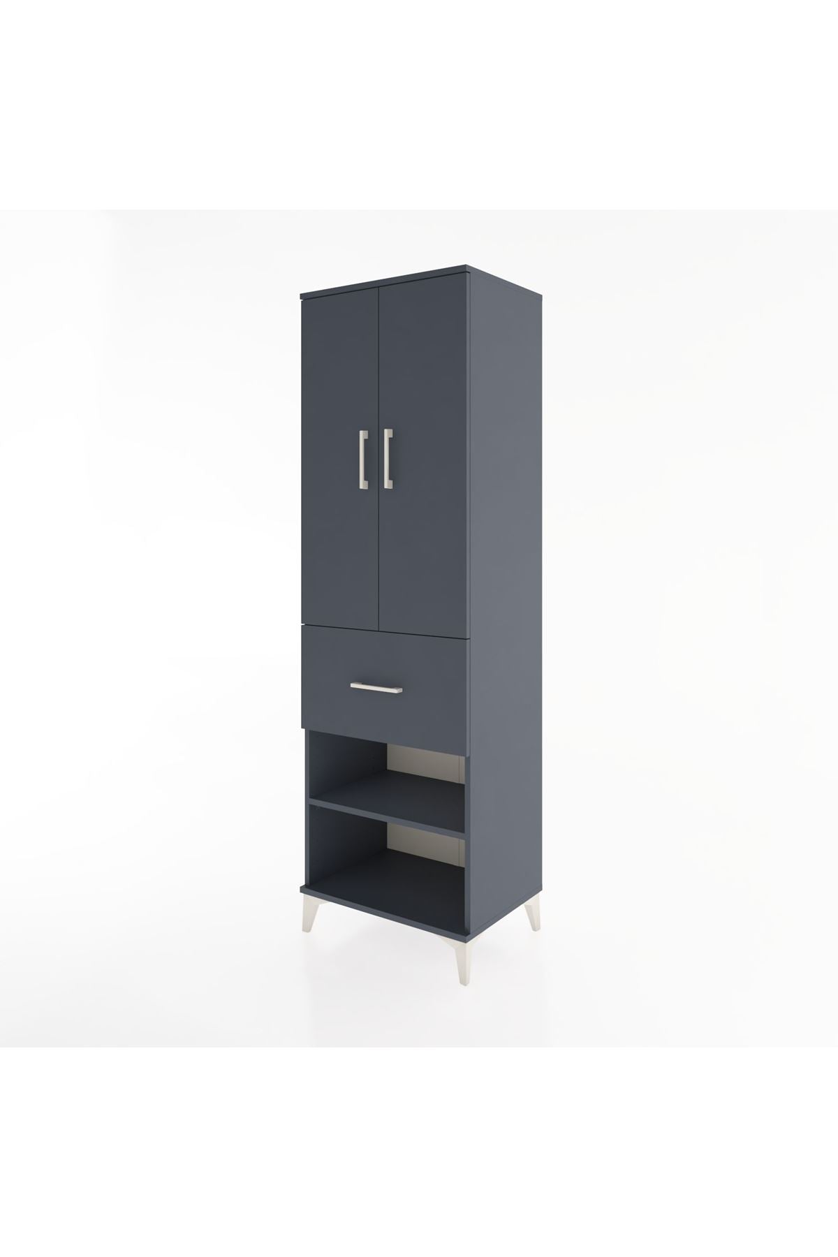 Hyperion Dolap 4 Raflı Tek Çekmeceli 2 Kapaklı 60x44x195 - S59M055V5B