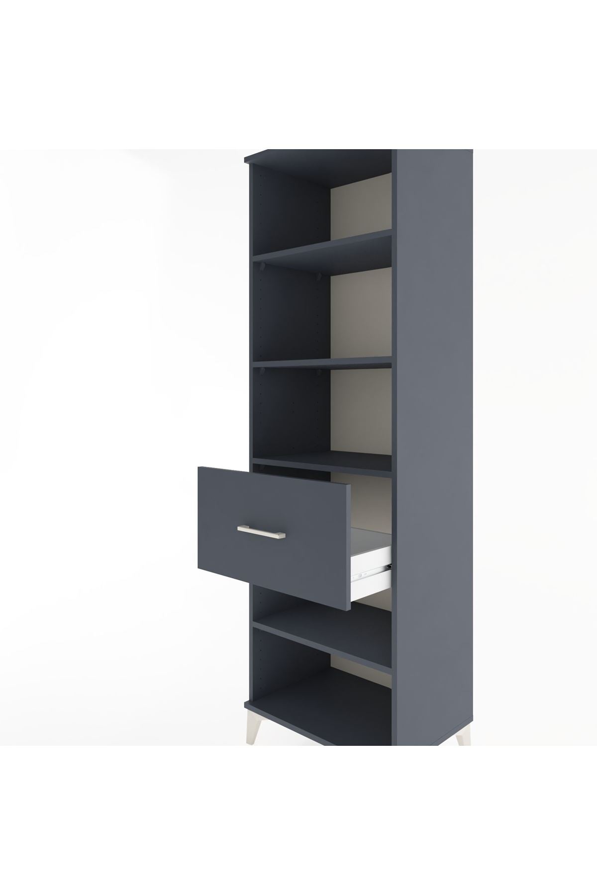 Hyperion Dolap 4 Raflı Tek Çekmeceli 60x44x195 - S59M092V5B