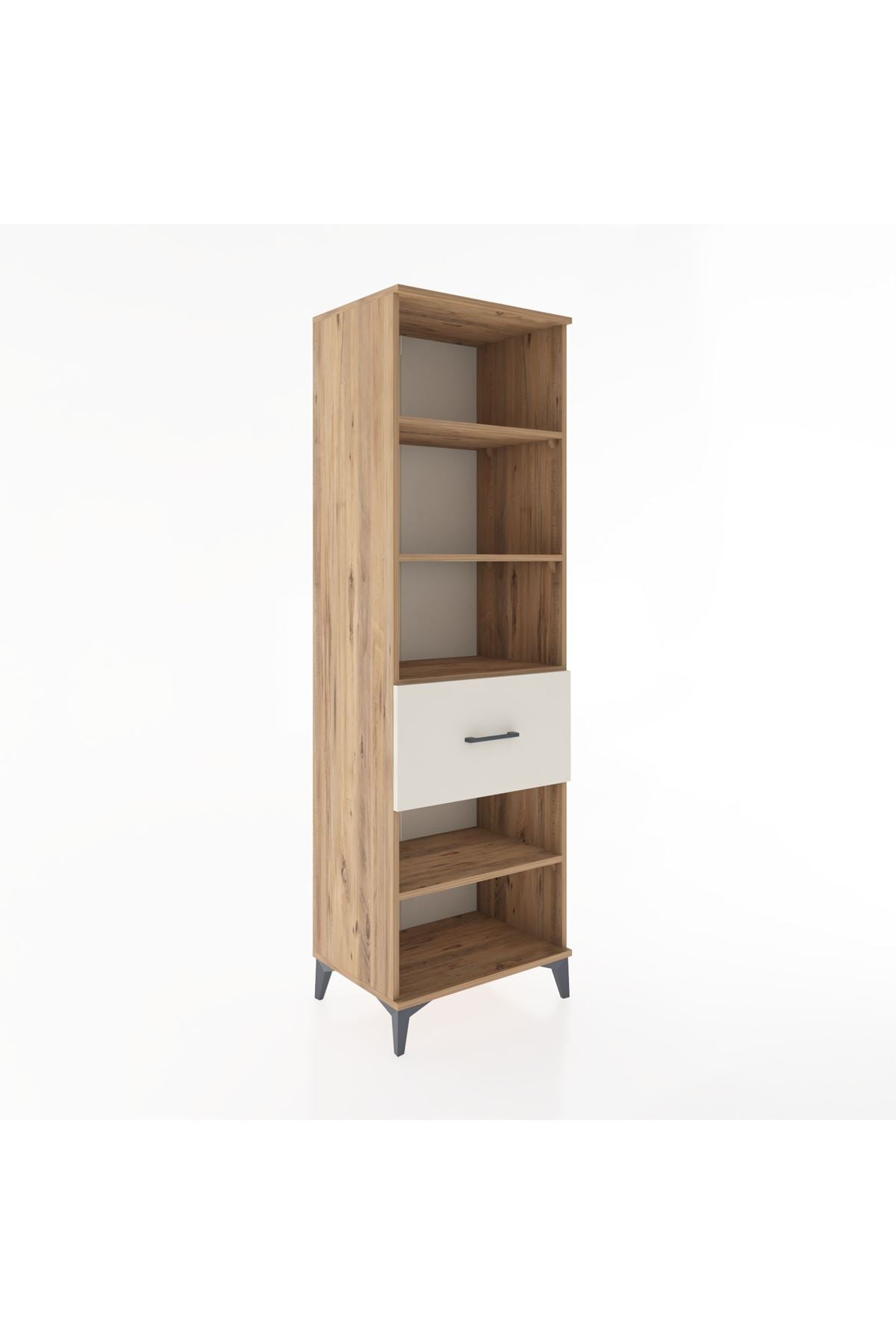 Hyperion Dolap 4 Raflı Tek Çekmeceli 60x44x195 - S59M092V7B