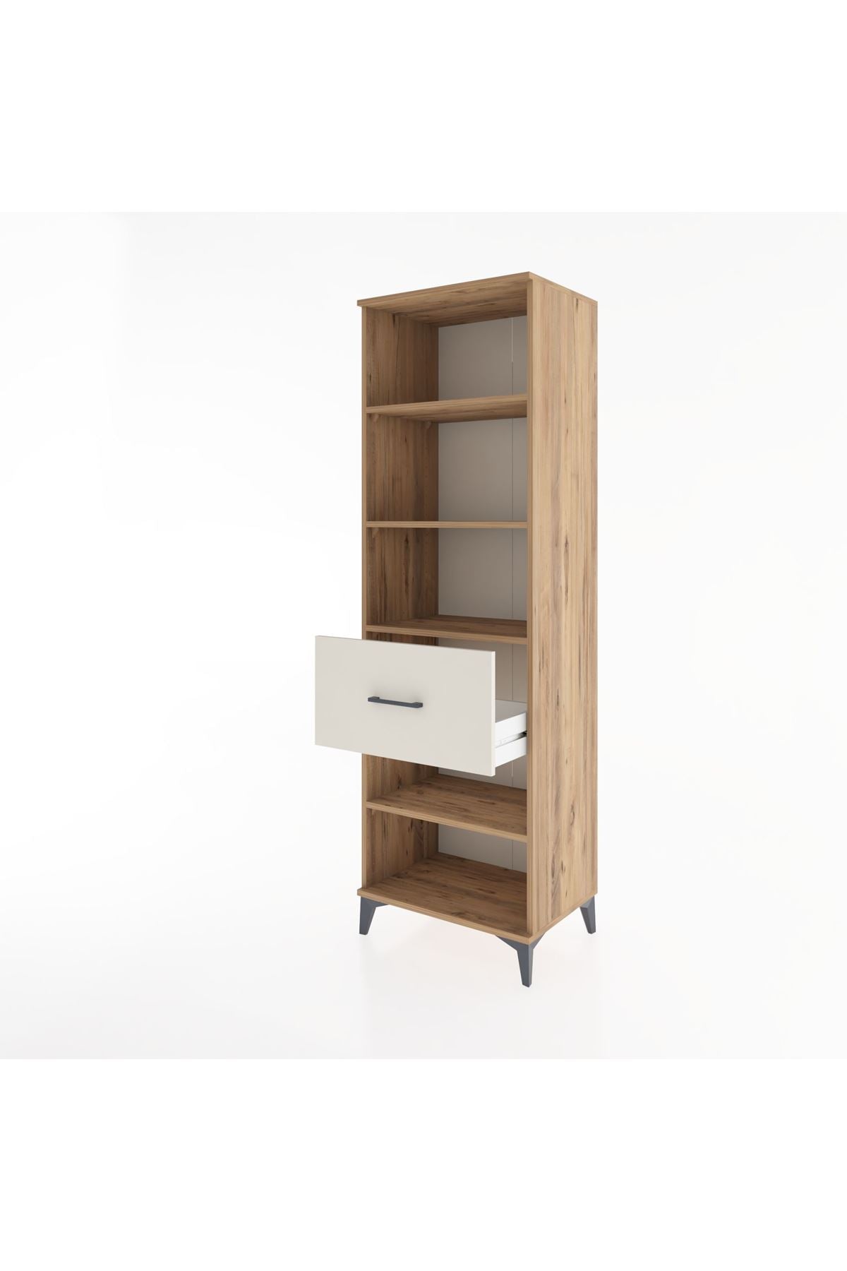 Hyperion Dolap 4 Raflı Tek Çekmeceli 60x44x195 - S59M092V7B