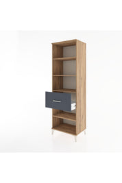 Hyperion Dolap 4 Raflı Tek Çekmeceli 60x44x195 - S59M092V8B