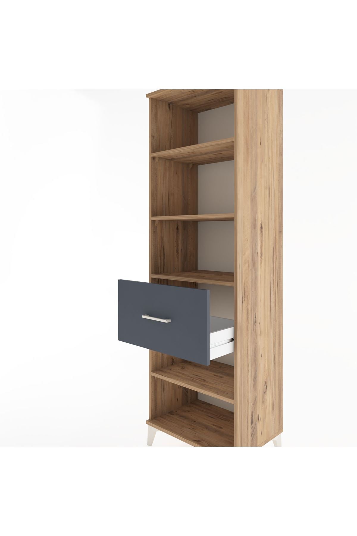 Hyperion Dolap 4 Raflı Tek Çekmeceli 60x44x195 - S59M092V8B