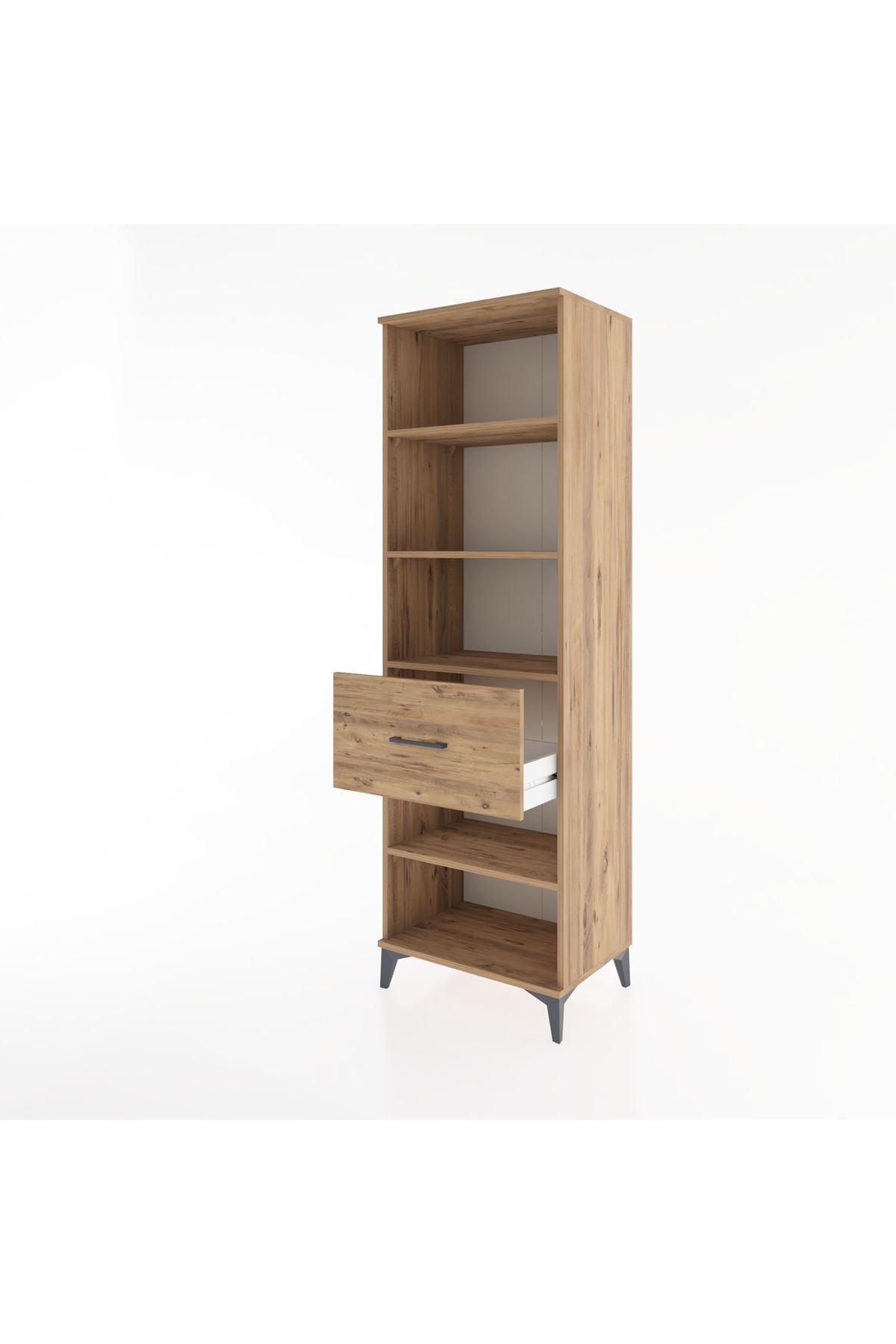 Hyperion Dolap 4 Raflı Tek Çekmeceli 60x44x195 - S59M092V9B