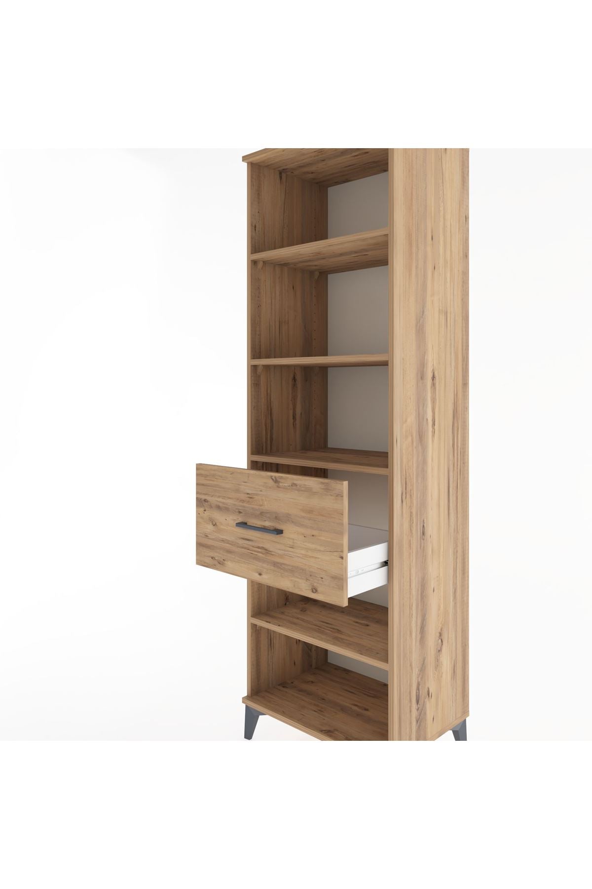 Hyperion Dolap 4 Raflı Tek Çekmeceli 60x44x195 - S59M092V9B