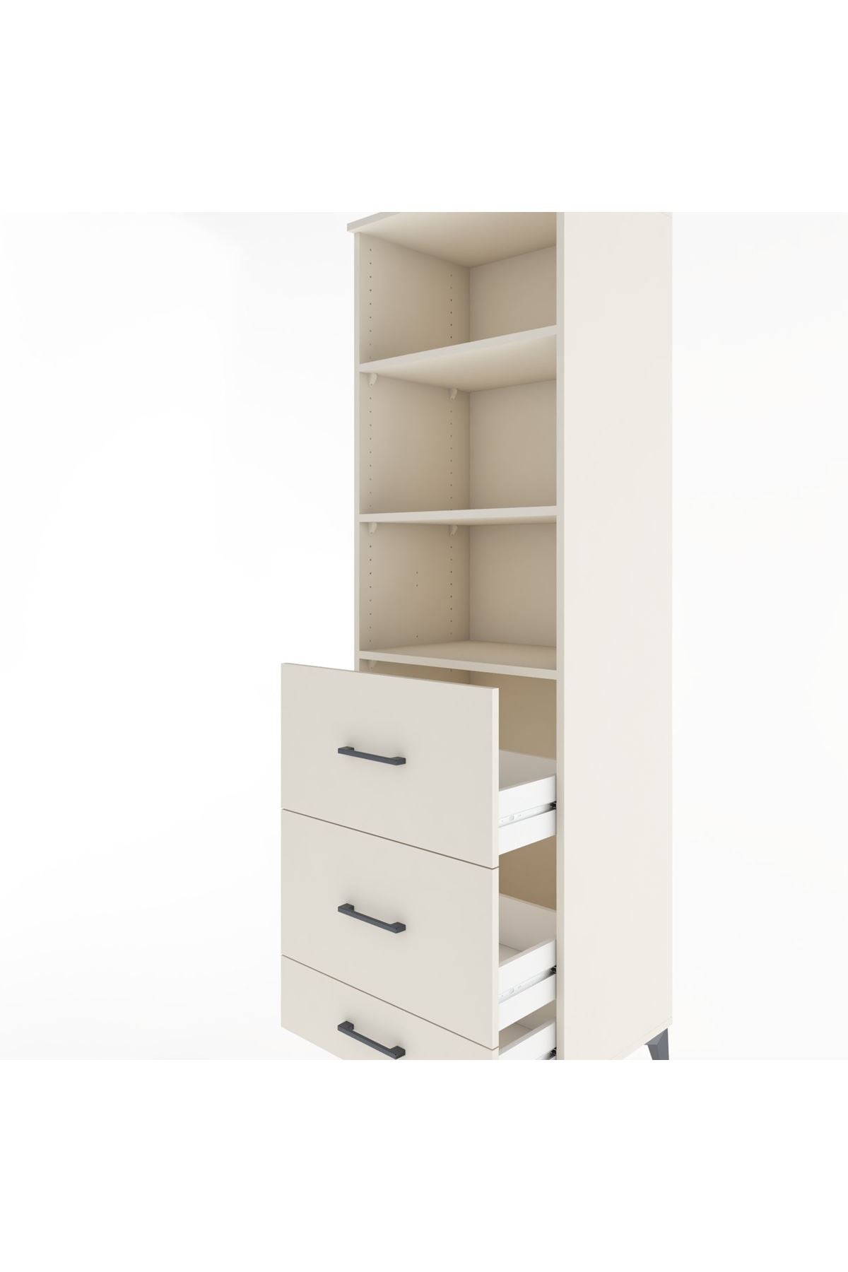 Hyperion Dolap 3 Raflı 3 Çekmeceli 60x44x195 - S59M093V1B