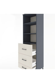 Hyperion Dolap 3 Raflı 3 Çekmeceli 60x44x195 - S59M093V4B