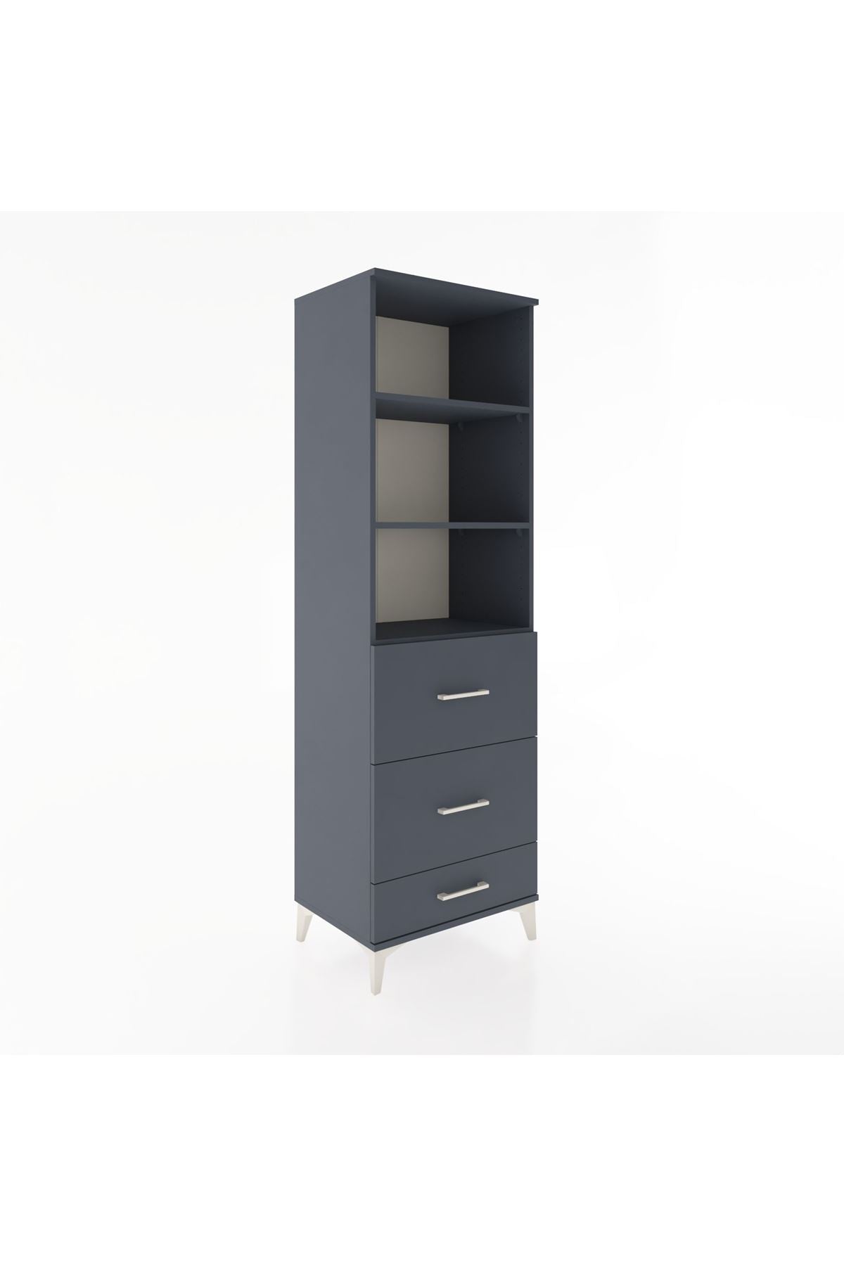 Hyperion Dolap 3 Raflı 3 Çekmeceli 60x44x195 - S59M093V5B