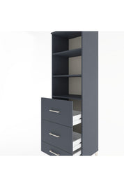 Hyperion Dolap 3 Raflı 3 Çekmeceli 60x44x195 - S59M093V5B