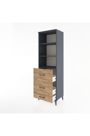 Hyperion Dolap 3 Raflı 3 Çekmeceli 60x44x195 - S59M093V6B