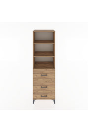 Hyperion Dolap 3 Raflı 3 Çekmeceli 60x44x195 - S59M093V9B
